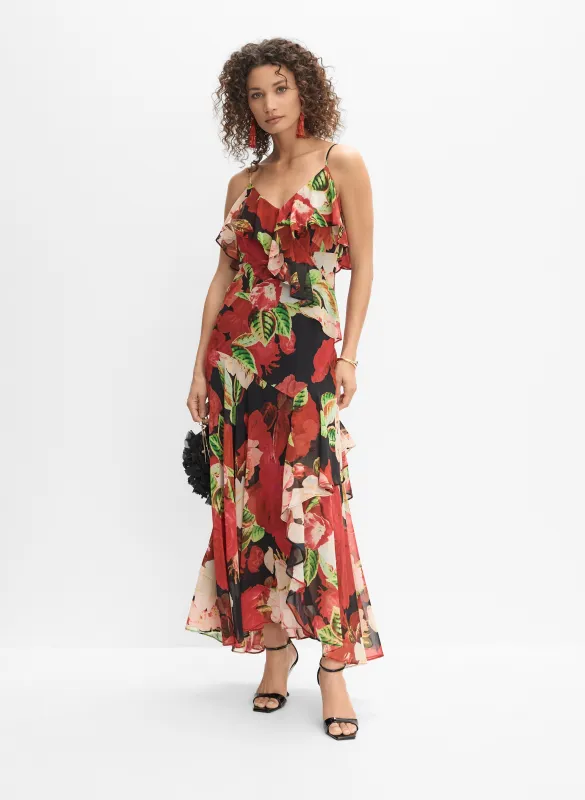 Floral Chiffon Dress made by Melanie Lyne