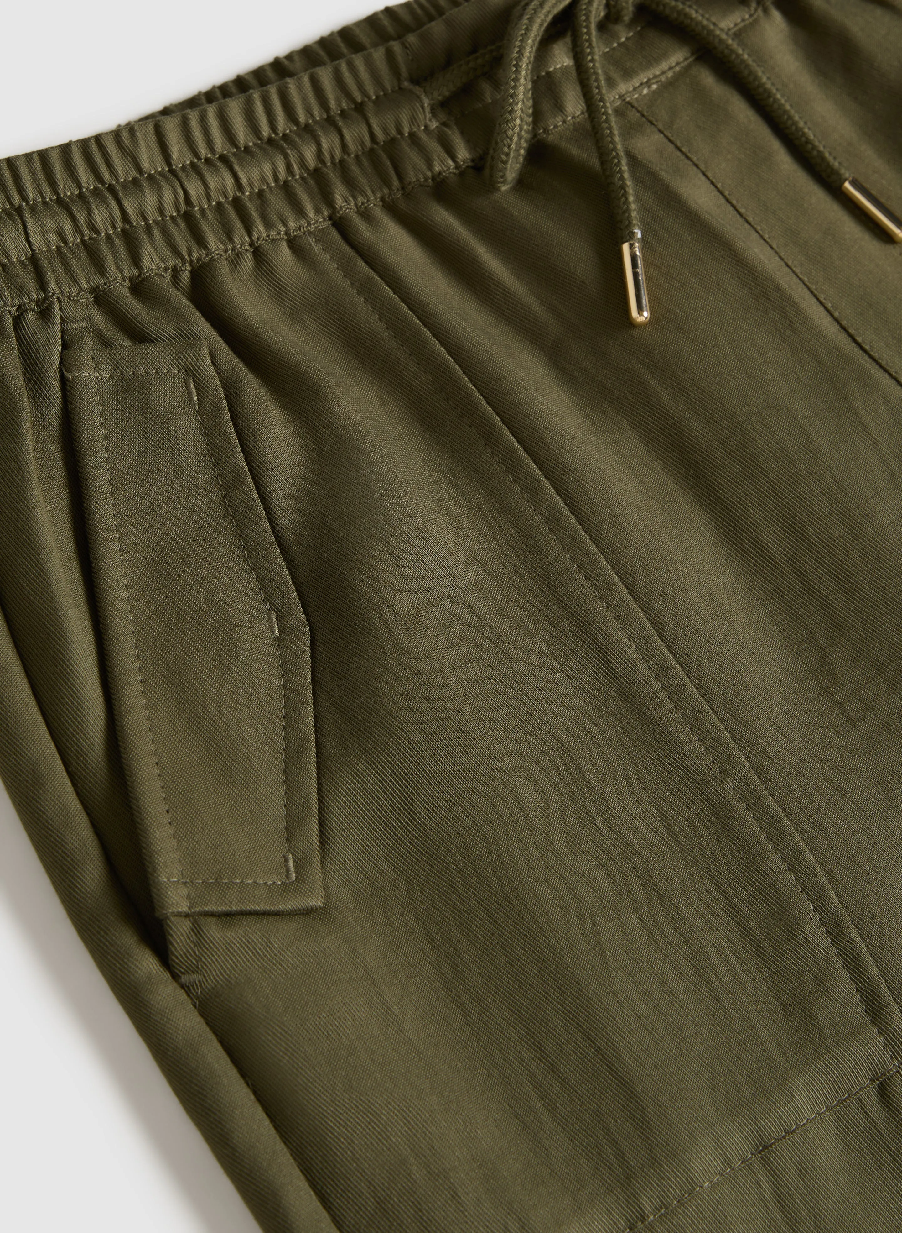 Pull-On Drawstring Capris sold by Melanie Lyne product image thumbnail 2