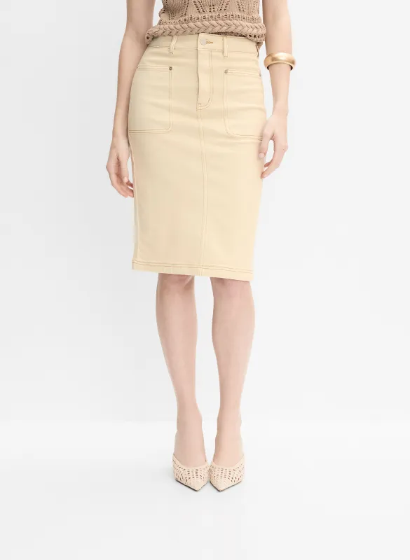 Cotton Pencil Skirt sold by Melanie Lyne