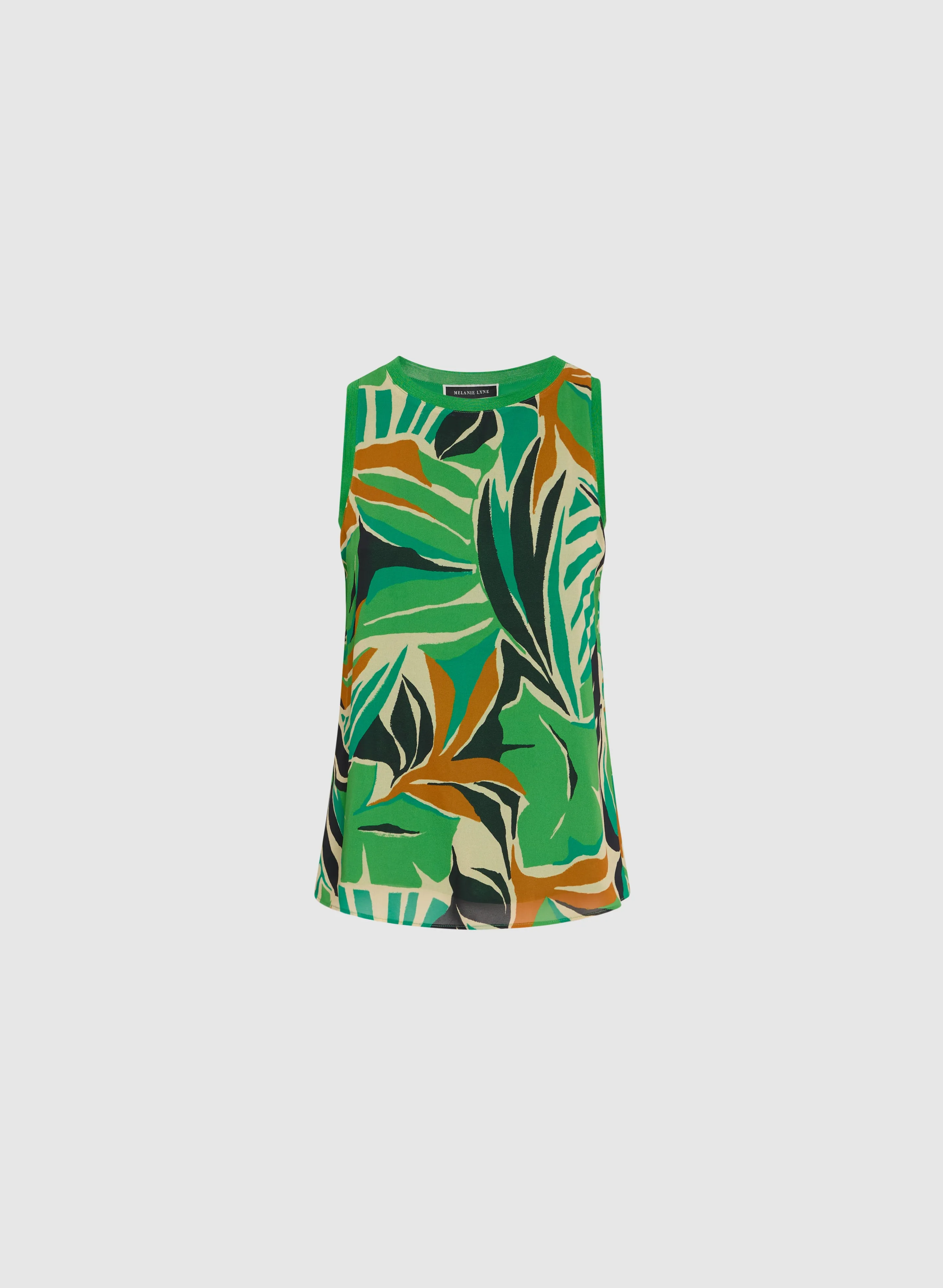 Leaf Print Sleeveless Blouse sold by Melanie Lyne product image thumbnail 5