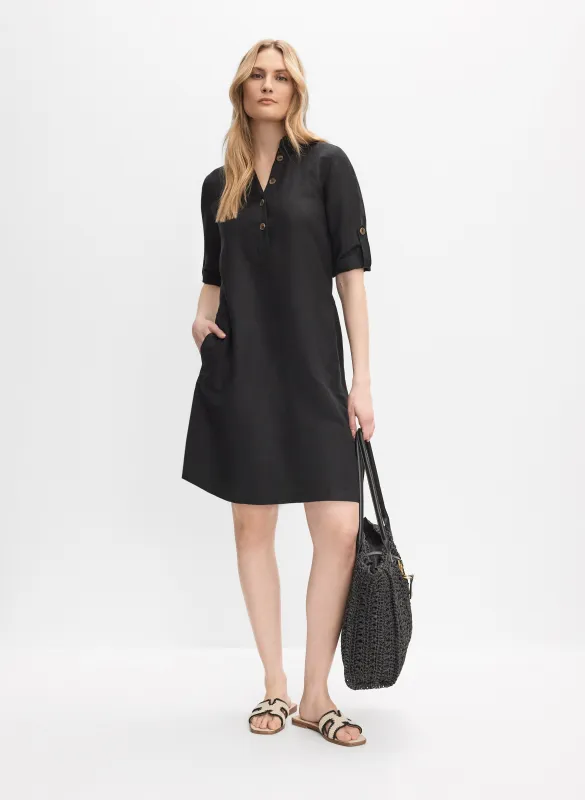 Linen-Blend Shirt Dress sold by Melanie Lyne