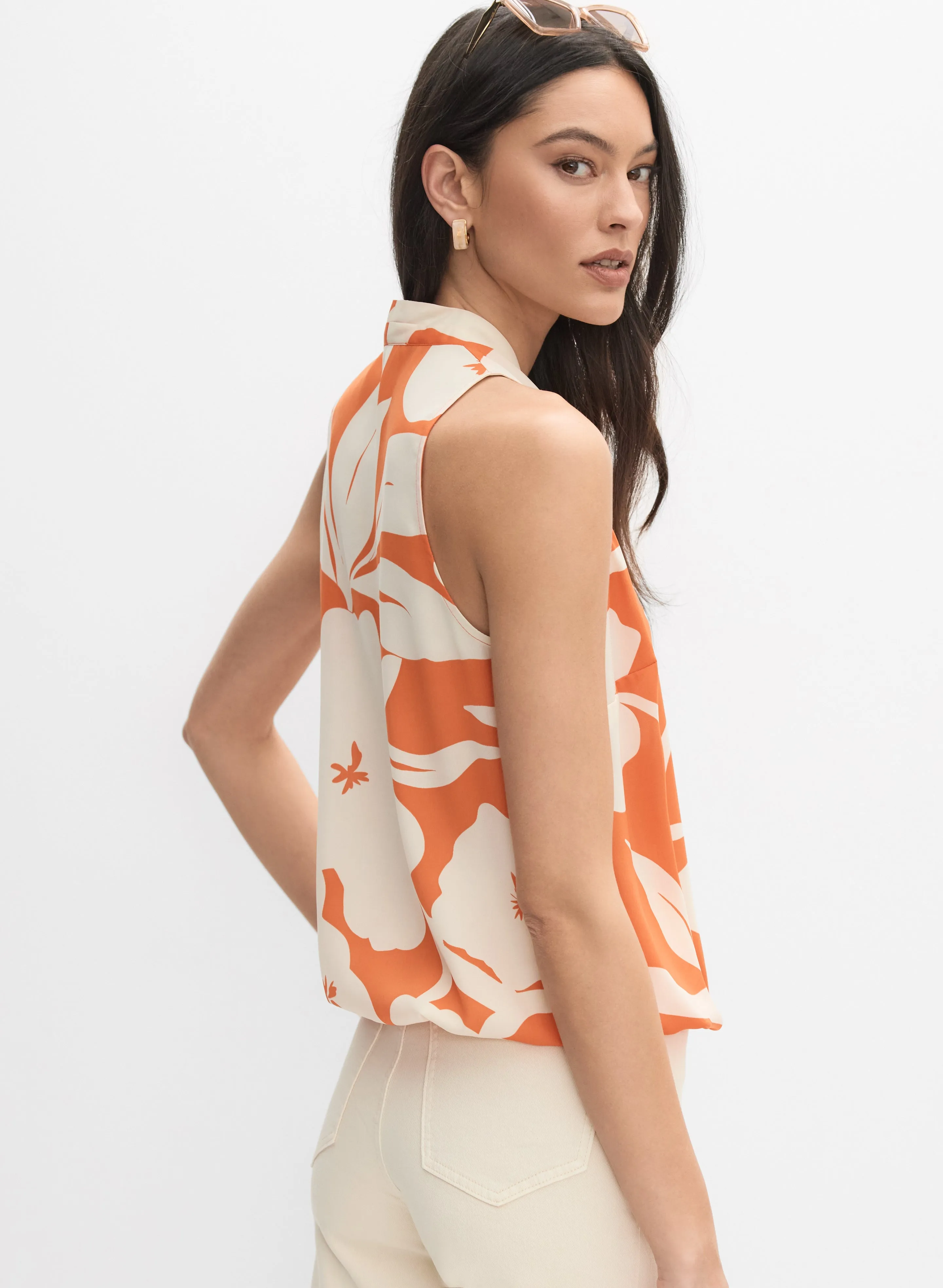 Floral Sleeveless Blouse sold by Melanie Lyne product image thumbnail 4