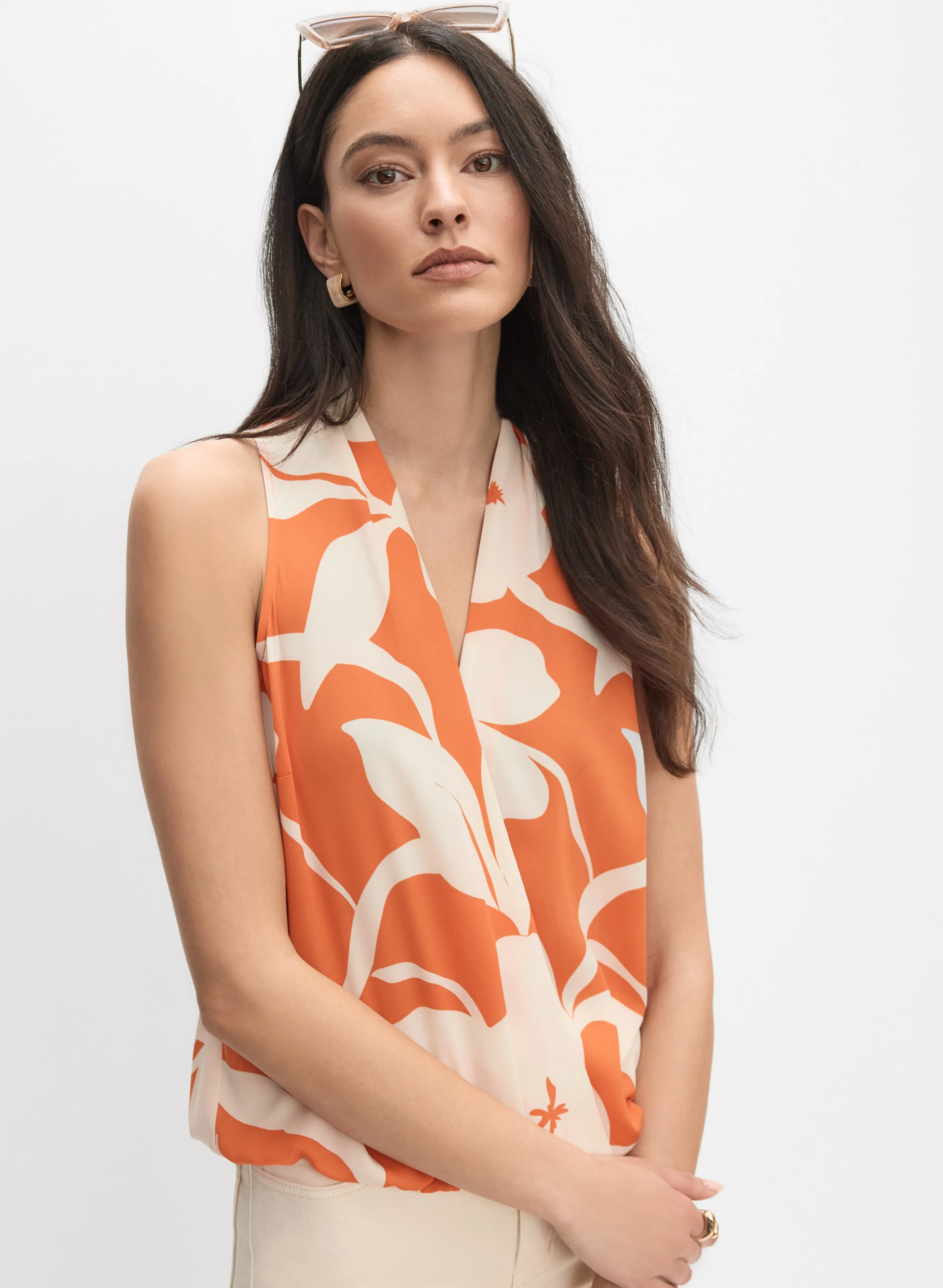 Floral Sleeveless Blouse sold by Melanie Lyne product image thumbnail 5