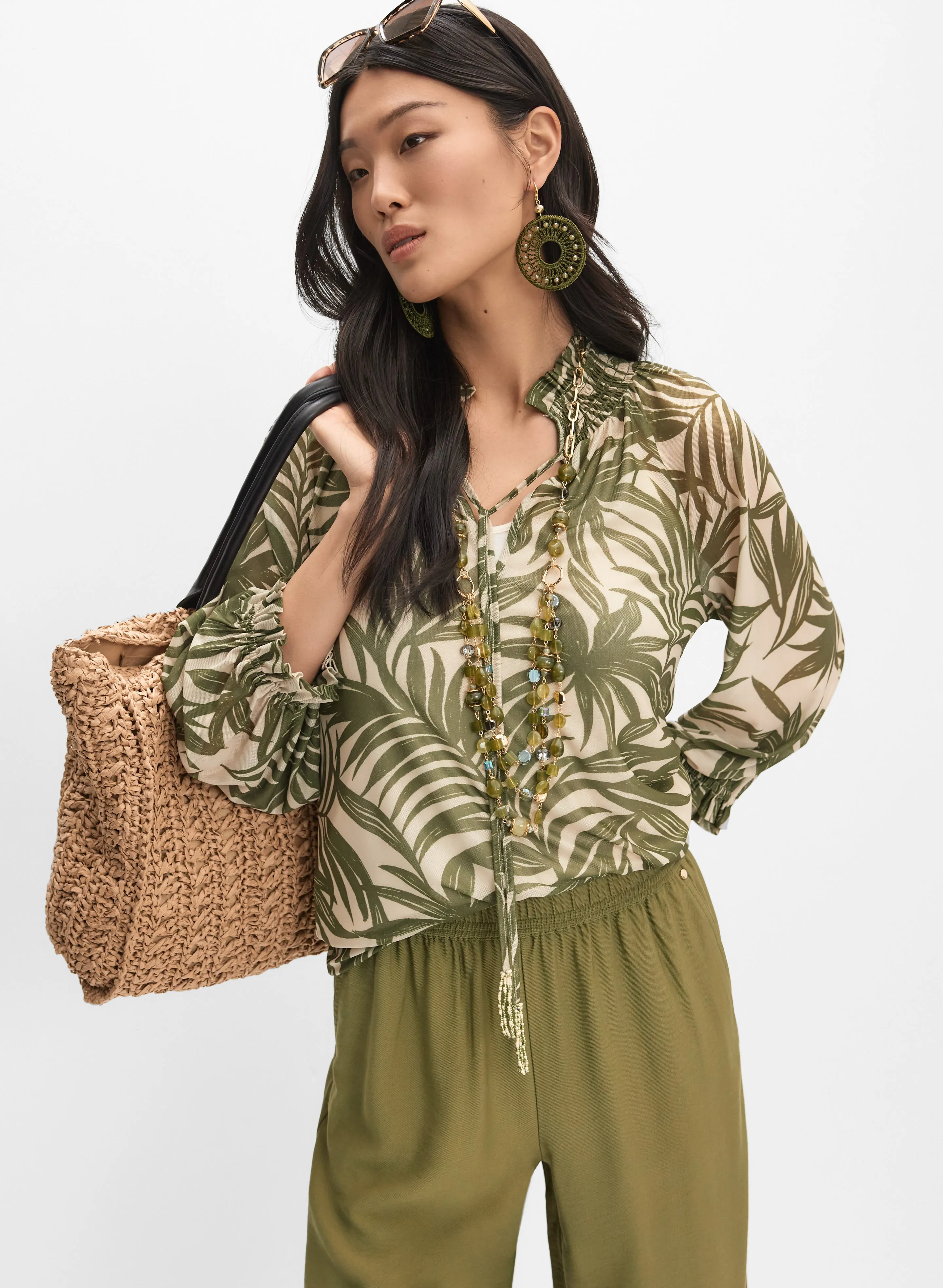 Leaf Print Top sold by Melanie Lyne