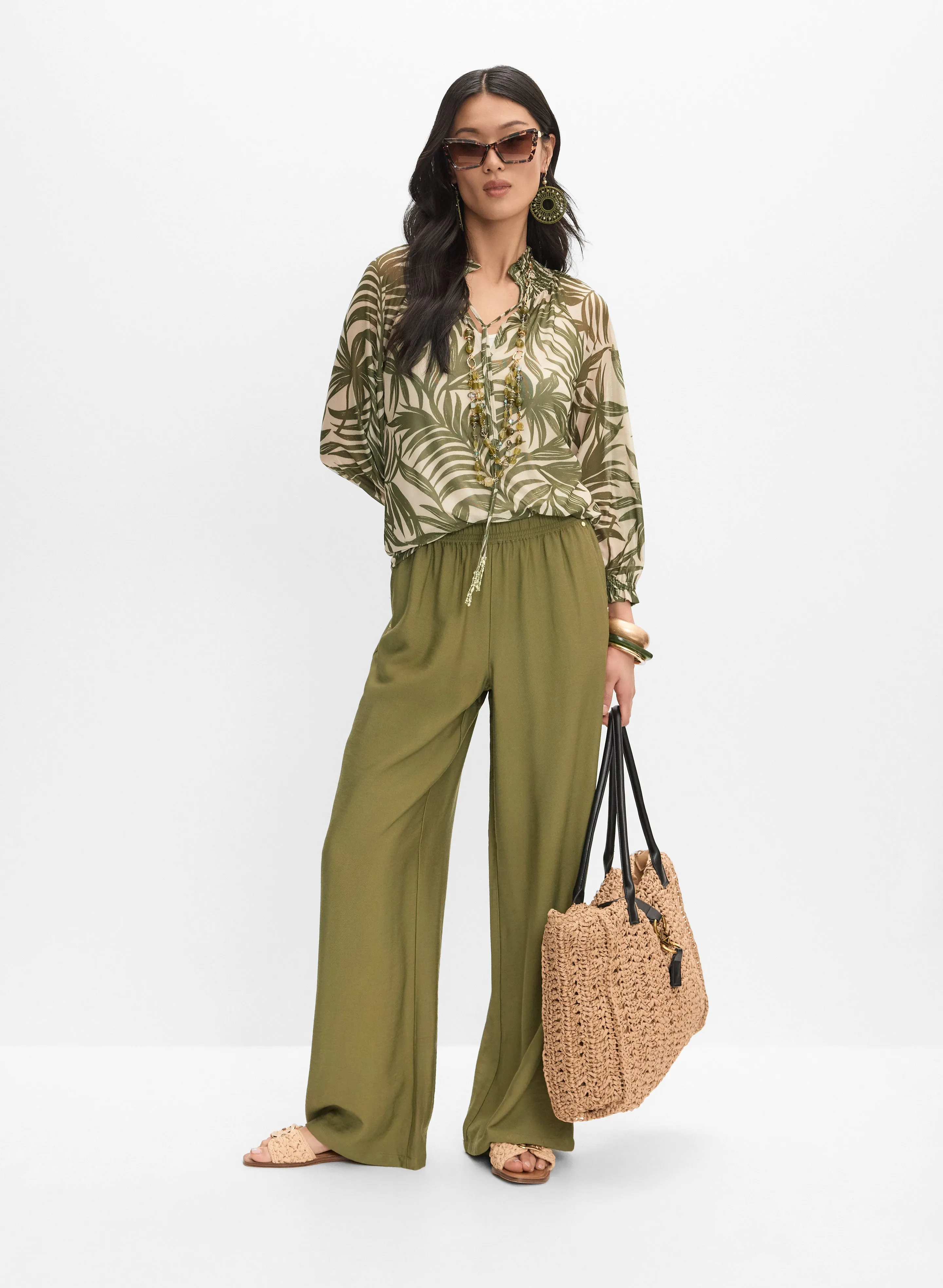 Leaf Print Top sold by Melanie Lyne product image thumbnail 3