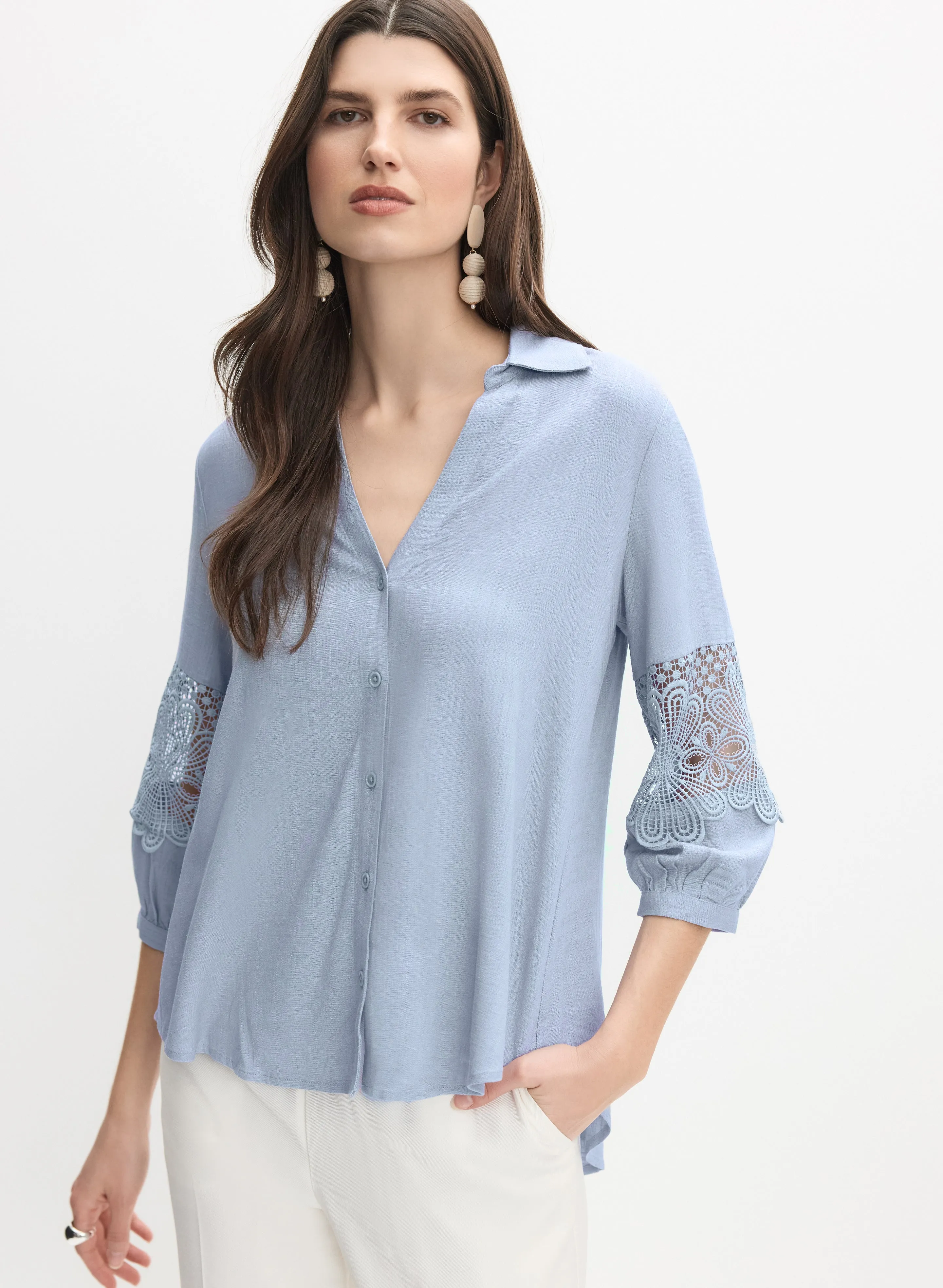 Crochet Insert Blouse sold by Melanie Lyne product image thumbnail 5