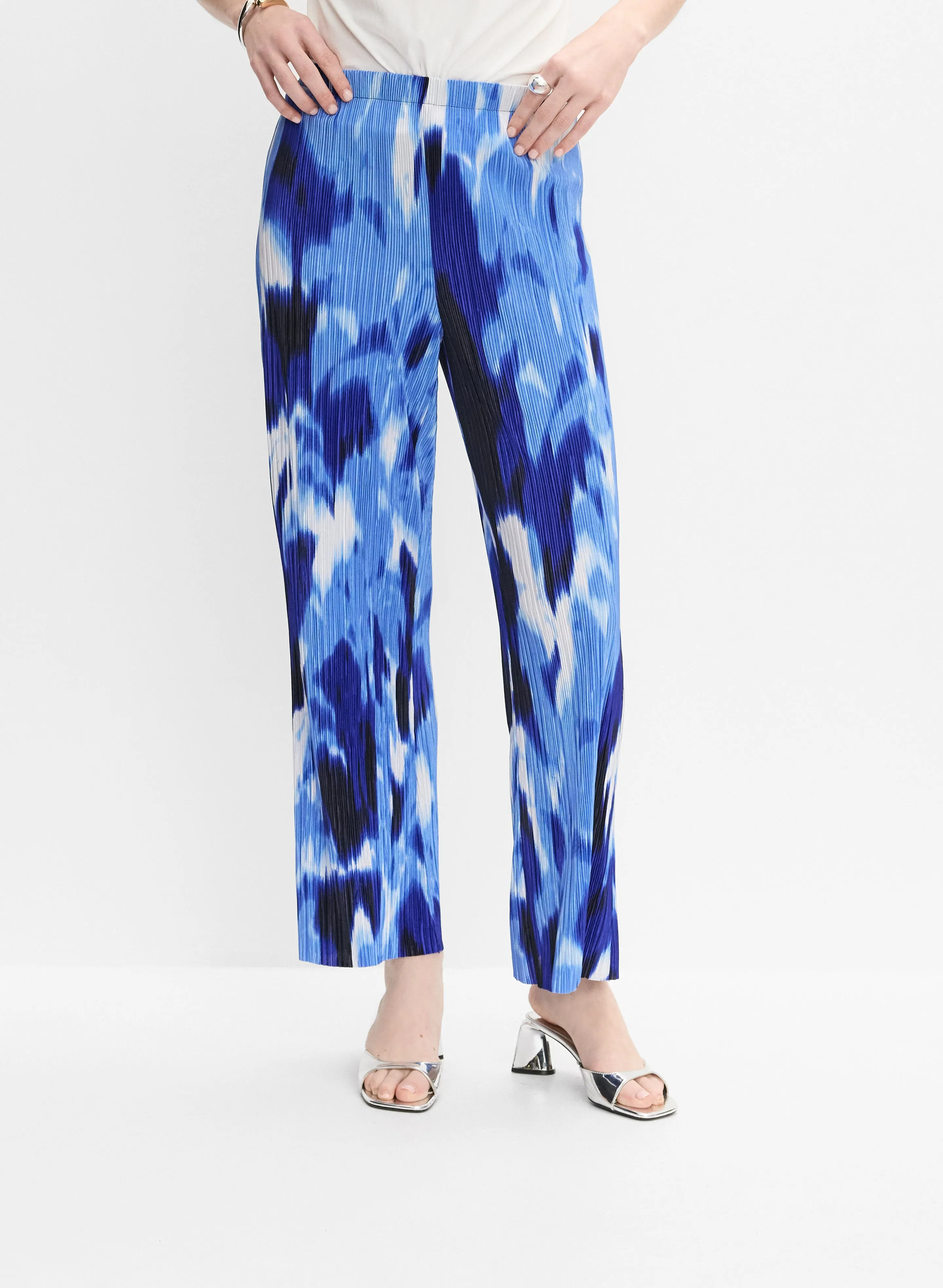 Joseph Ribkoff - Abstract Plissé Pants sold by Melanie Lyne