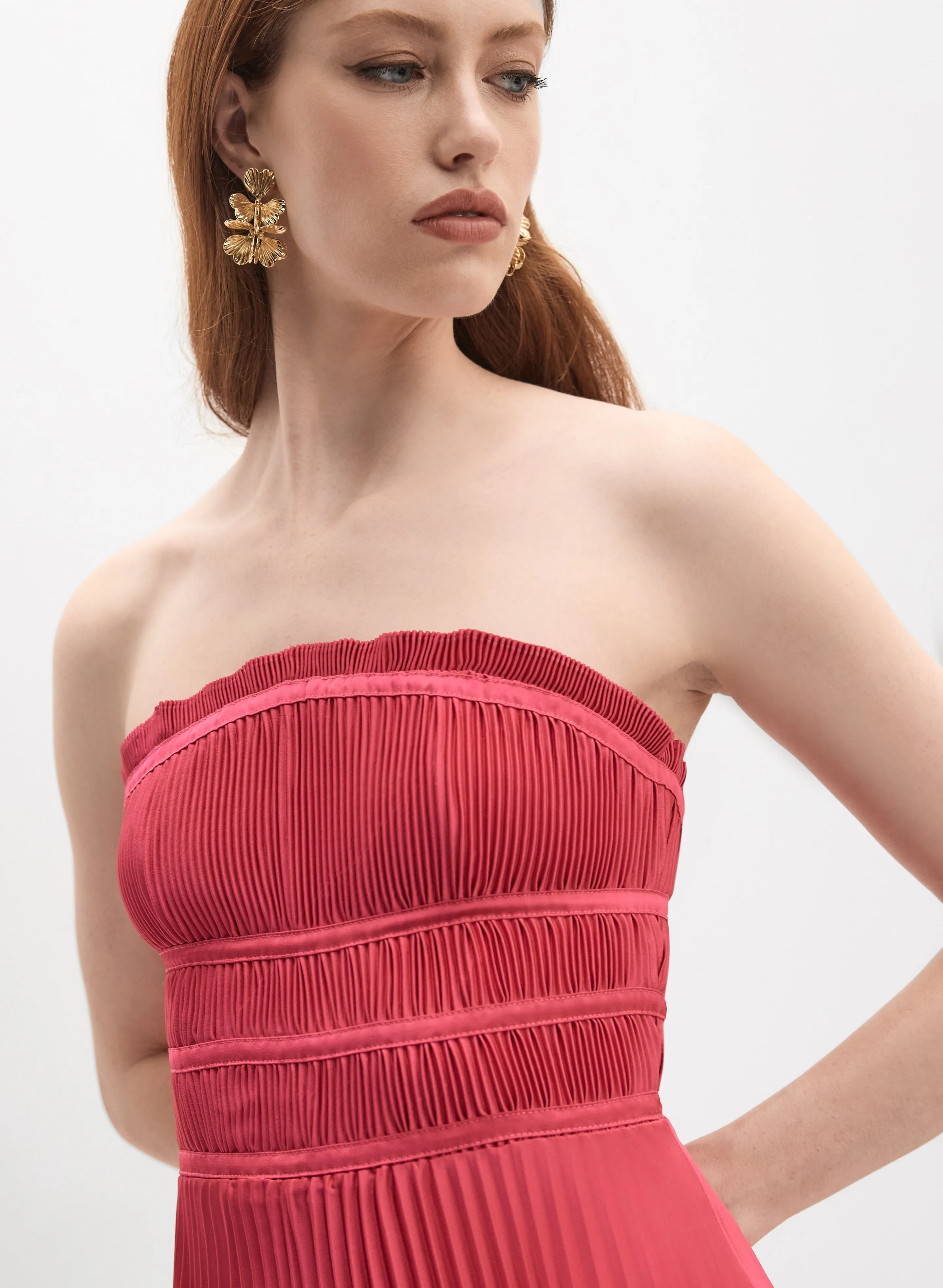 Satin Plissé Dress sold by Melanie Lyne product image thumbnail 3