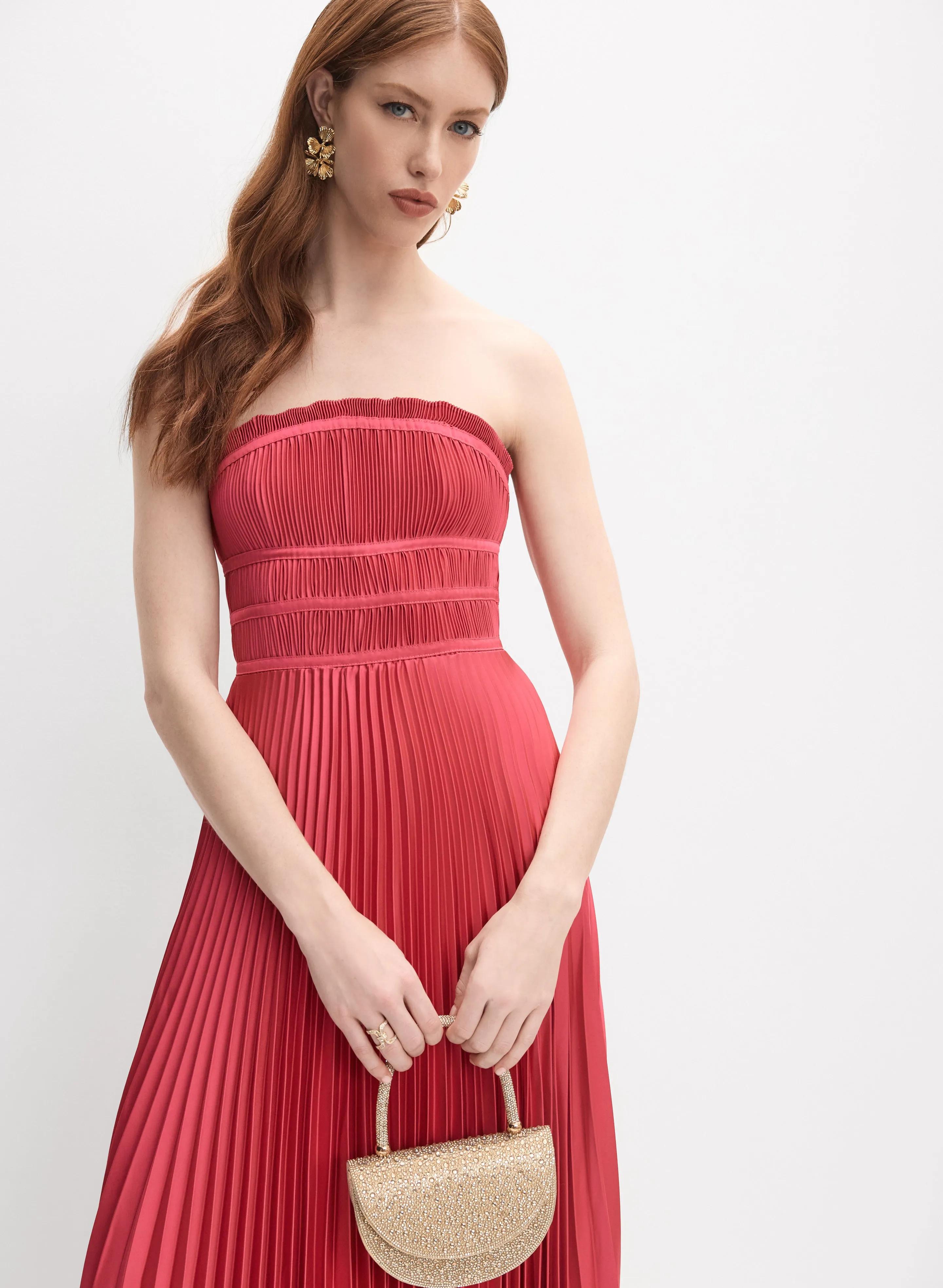 Satin Plissé Dress sold by Melanie Lyne product image thumbnail 5