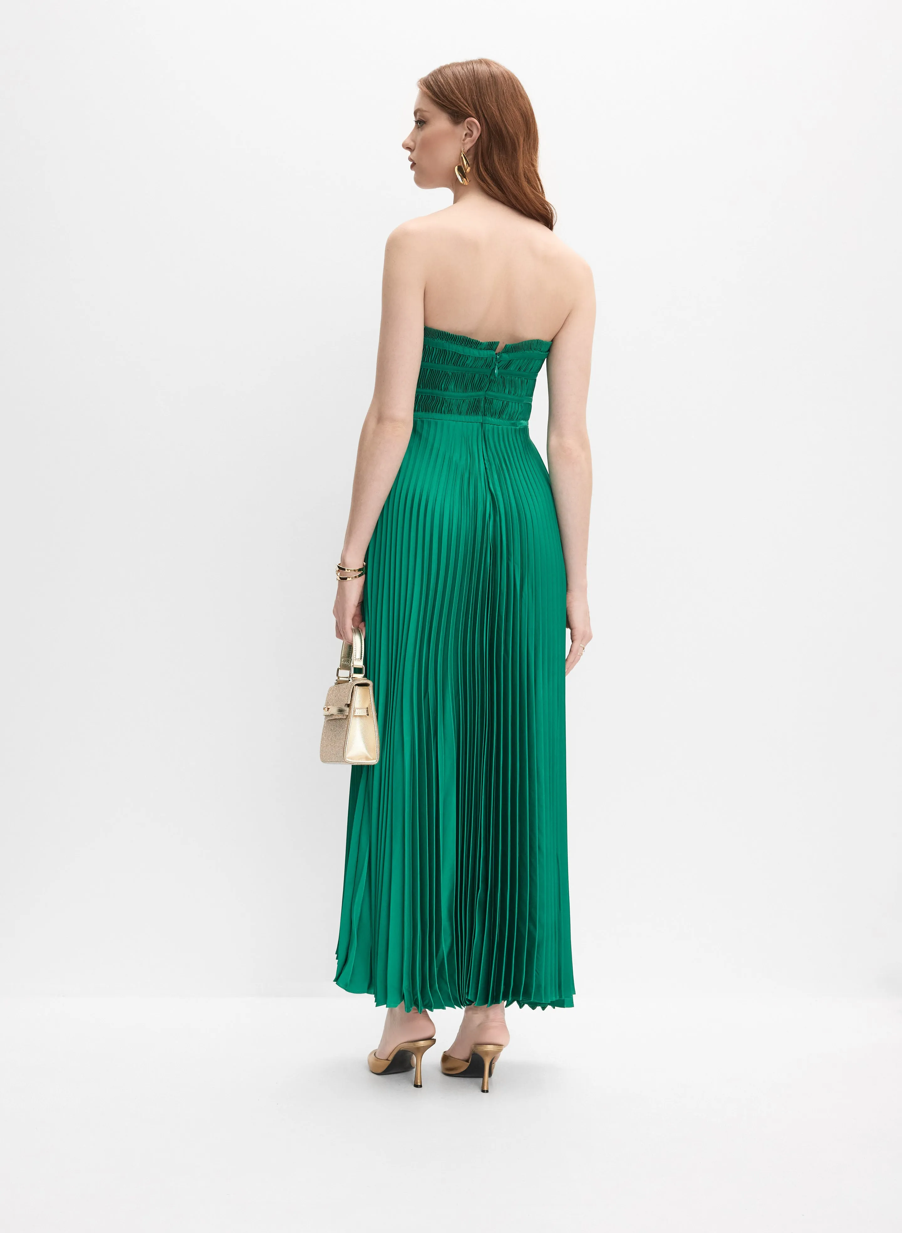 Satin Plissé Dress sold by Melanie Lyne product image thumbnail 5