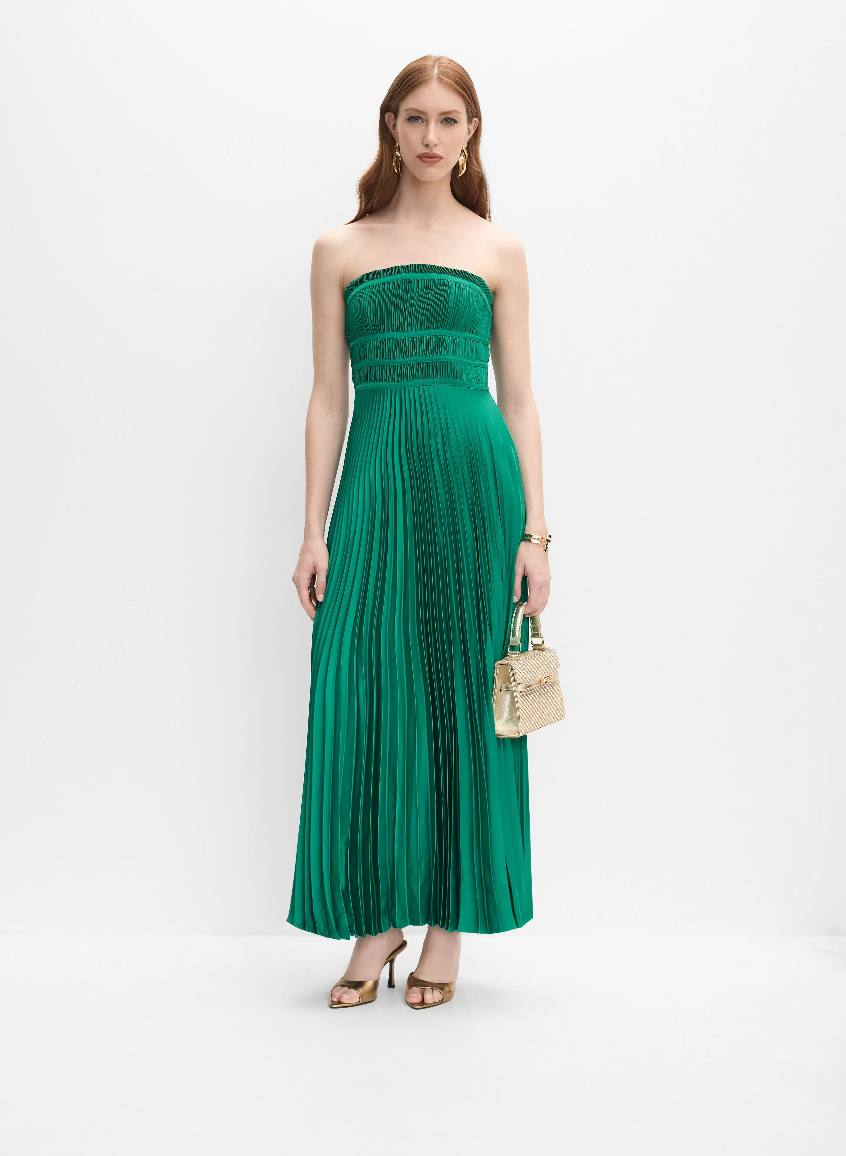 Satin Plissé Dress sold by Melanie Lyne