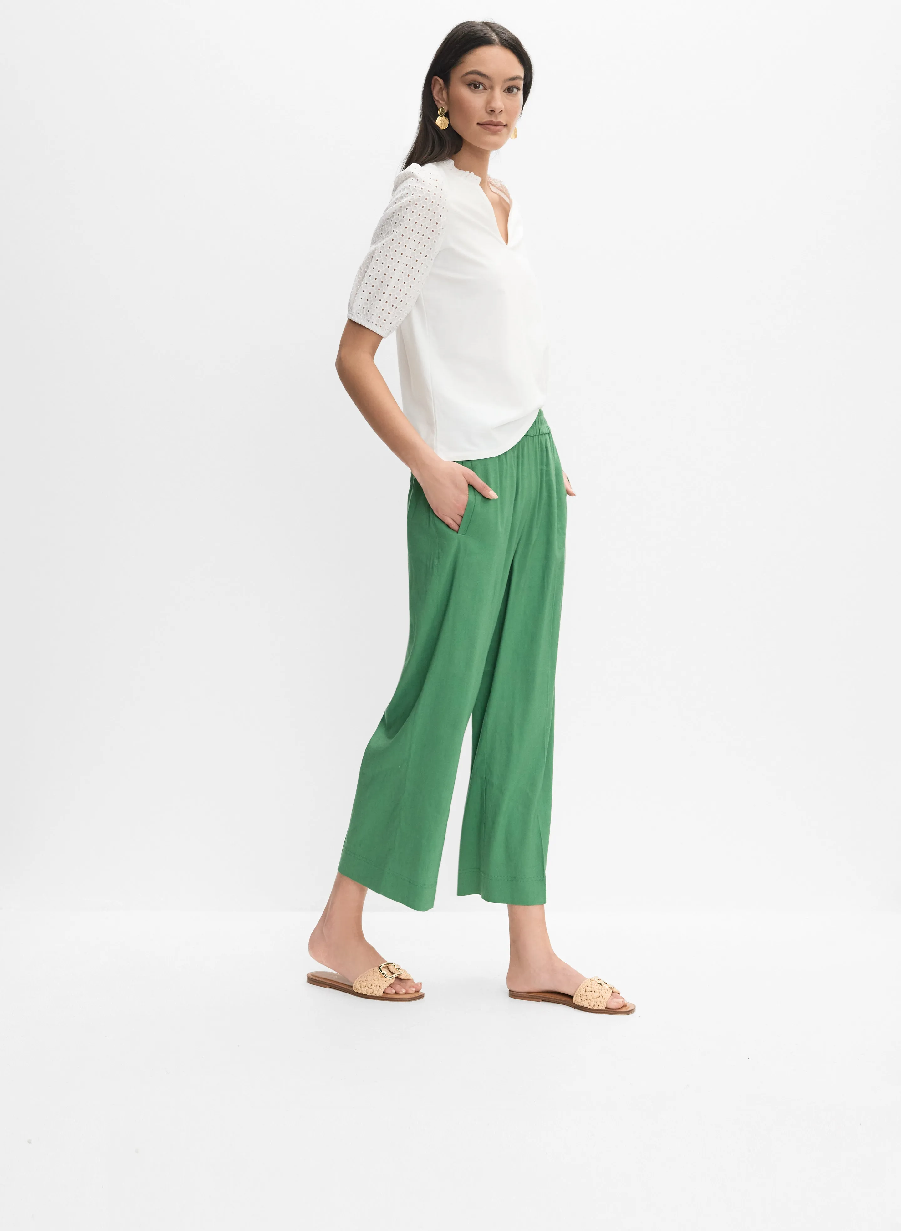 Eyelet Sleeve Top sold by Melanie Lyne product image thumbnail 3