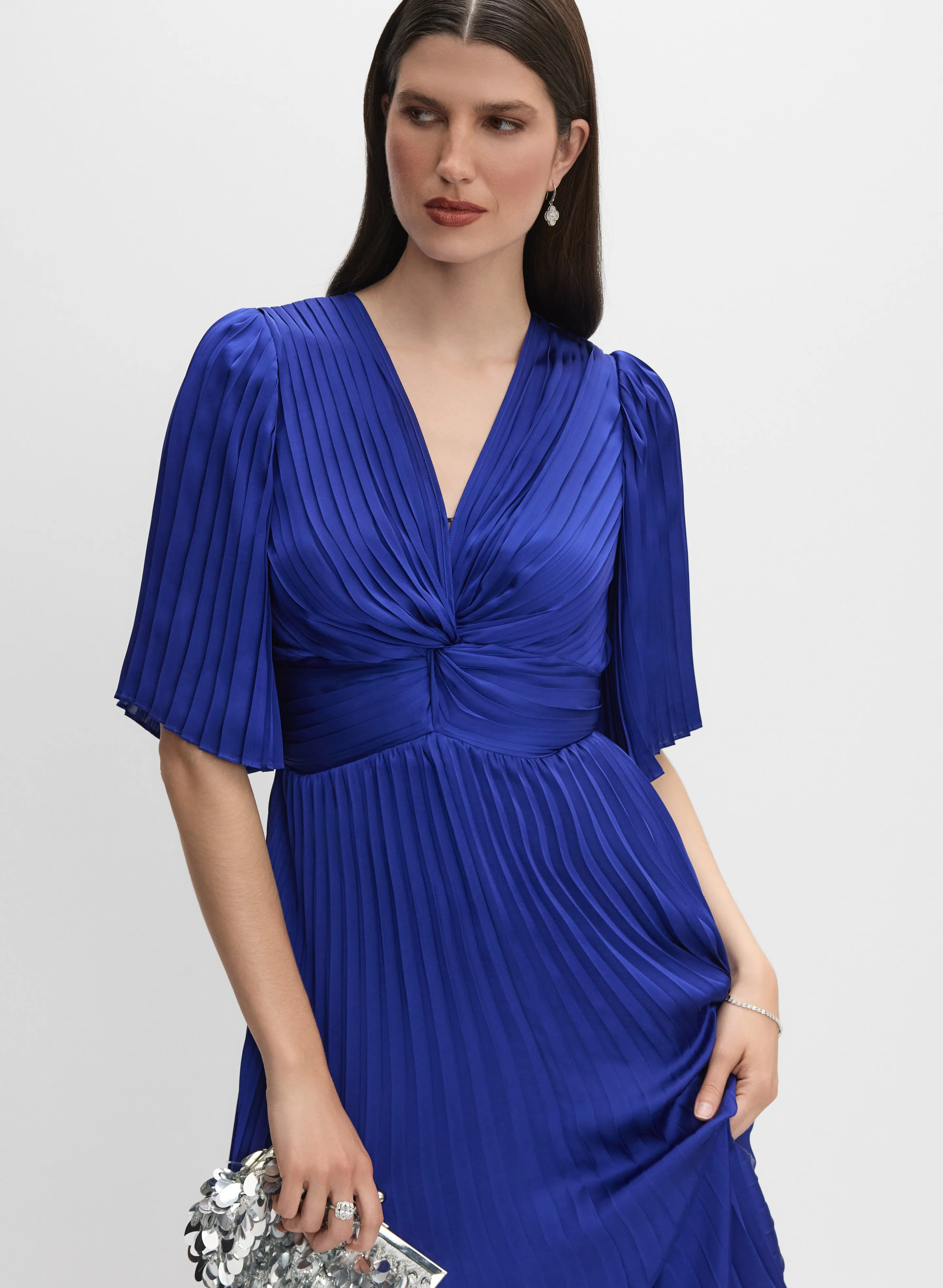 Joseph Ribkoff - Satin Plissé Dress sold by Melanie Lyne product image thumbnail 4