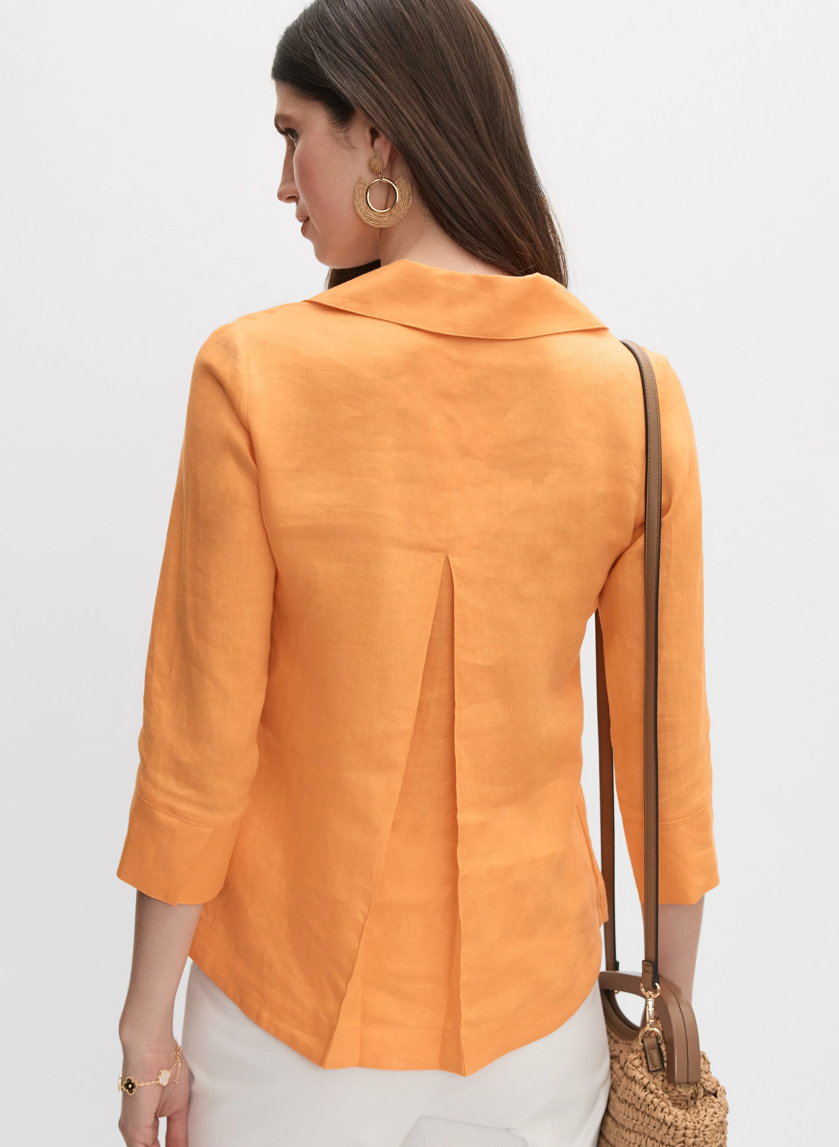 Joseph Ribkoff - Linen Polo Blouse sold by Melanie Lyne product image thumbnail 4