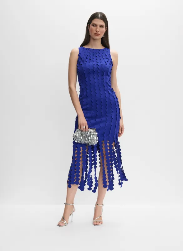 Joseph Ribkoff - Fringe Appliqué Dress sold by Melanie Lyne