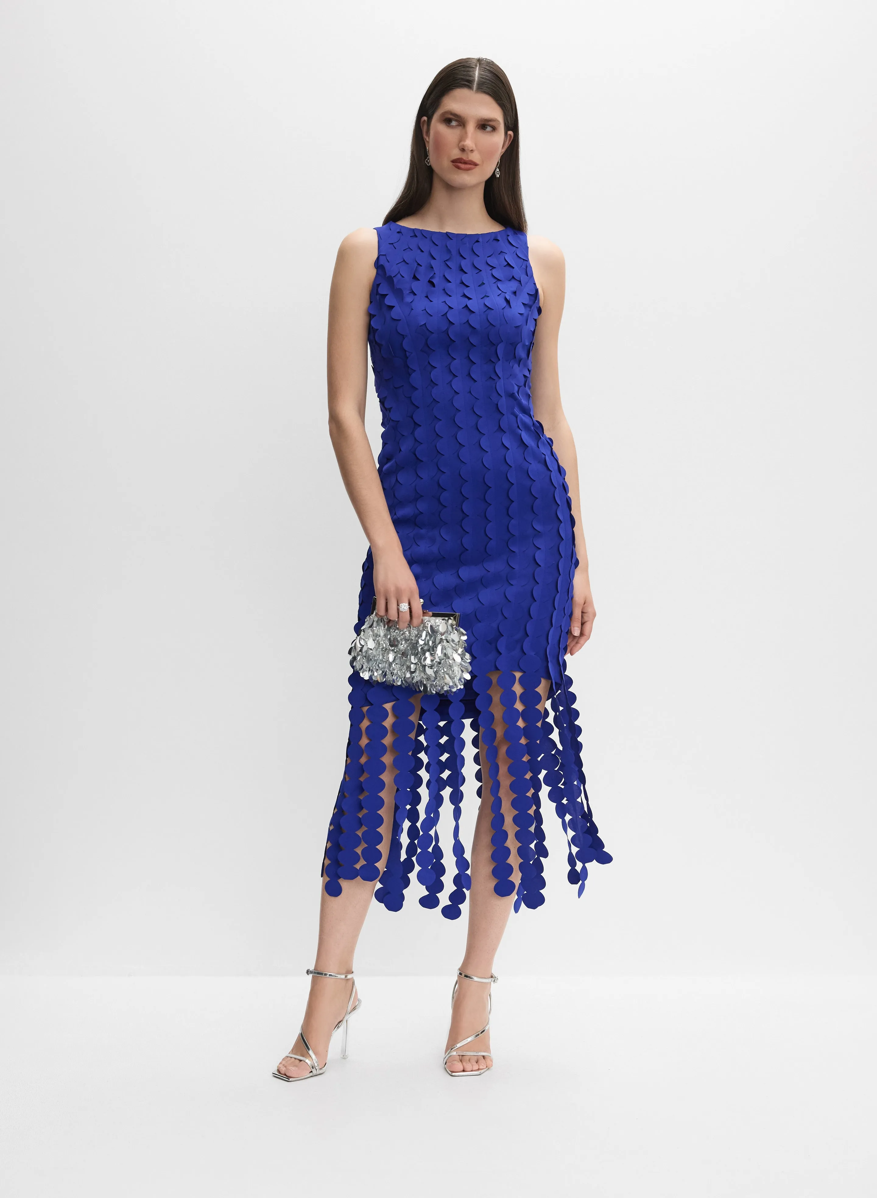 Joseph Ribkoff - Fringe Appliqué Dress sold by Melanie Lyne