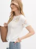 Cut-Out Embroidered T-Shirt sold by Melanie Lyne