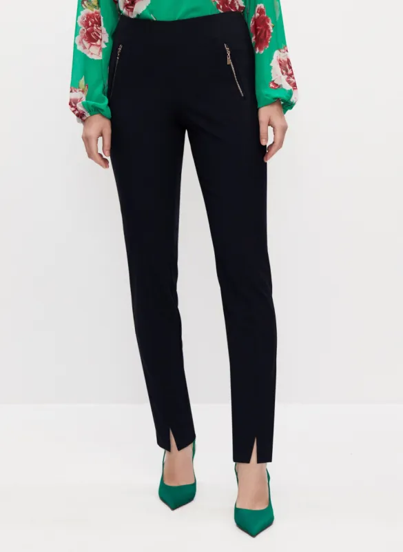 Amber Zip Detail Slim Leg Pants sold by Melanie Lyne