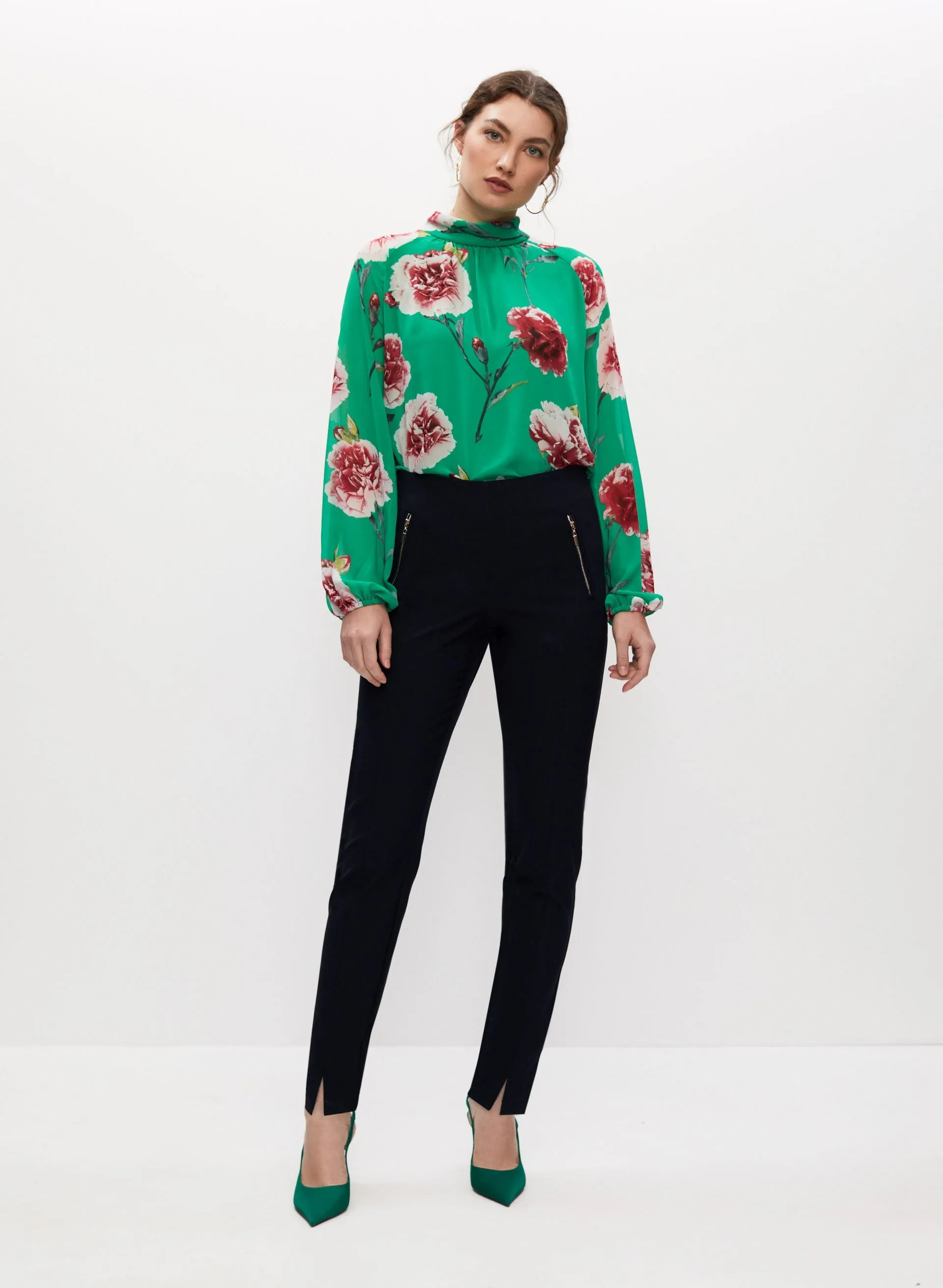 Amber Zip Detail Slim Leg Pants sold by Melanie Lyne product image thumbnail 2