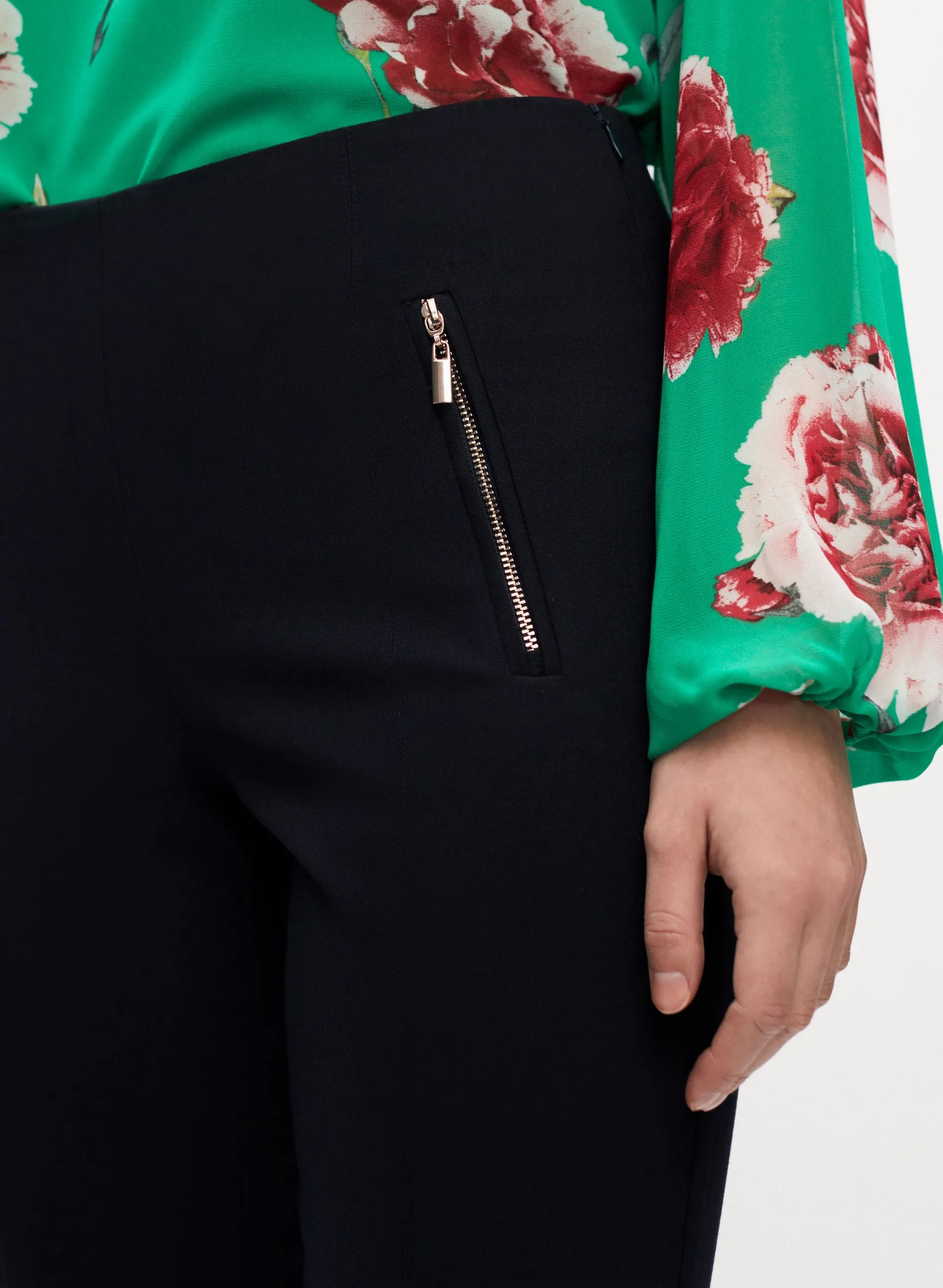 Amber Zip Detail Slim Leg Pants sold by Melanie Lyne product image thumbnail 3