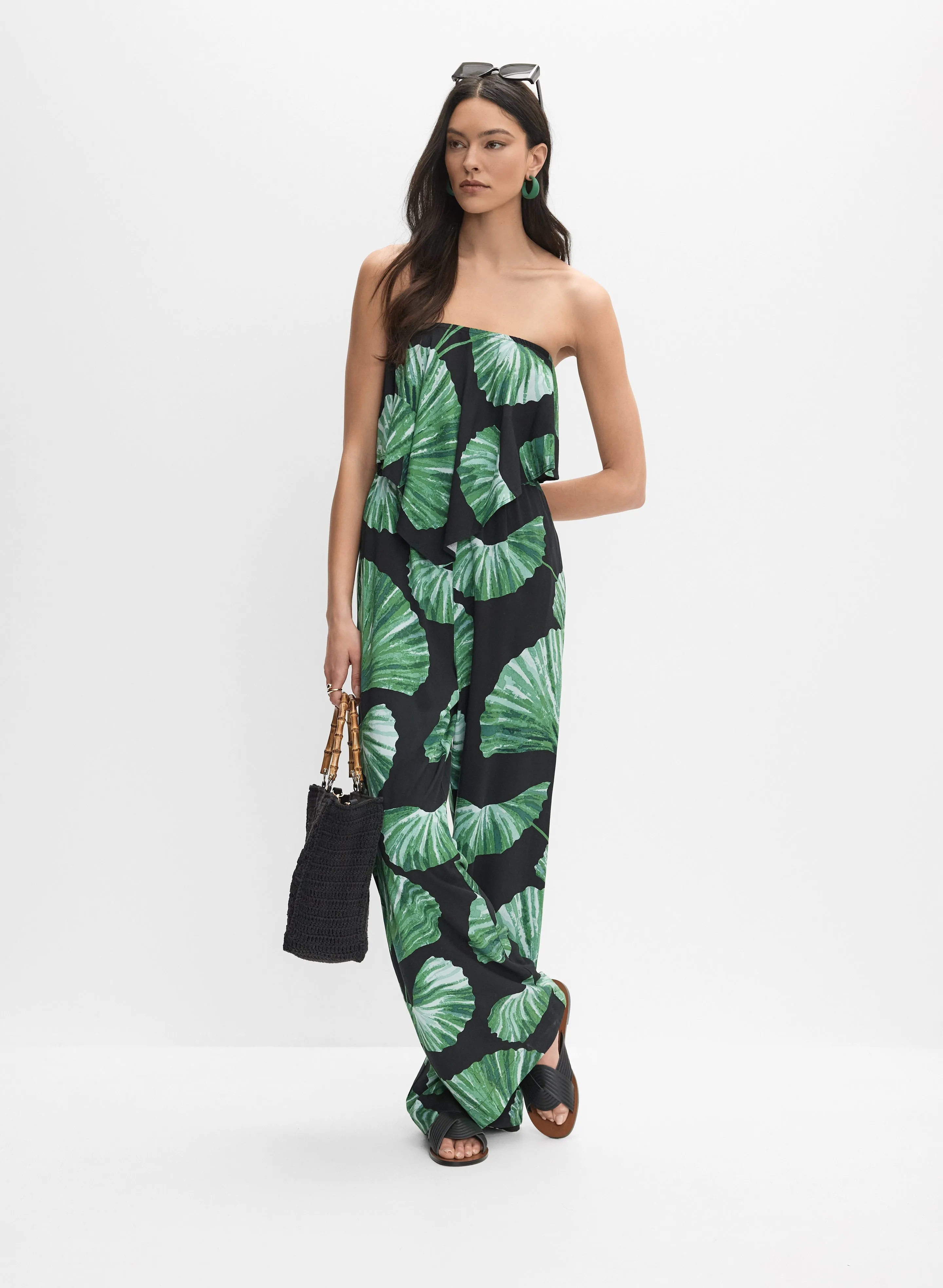Palm Print Jumpsuit sold by Melanie Lyne
