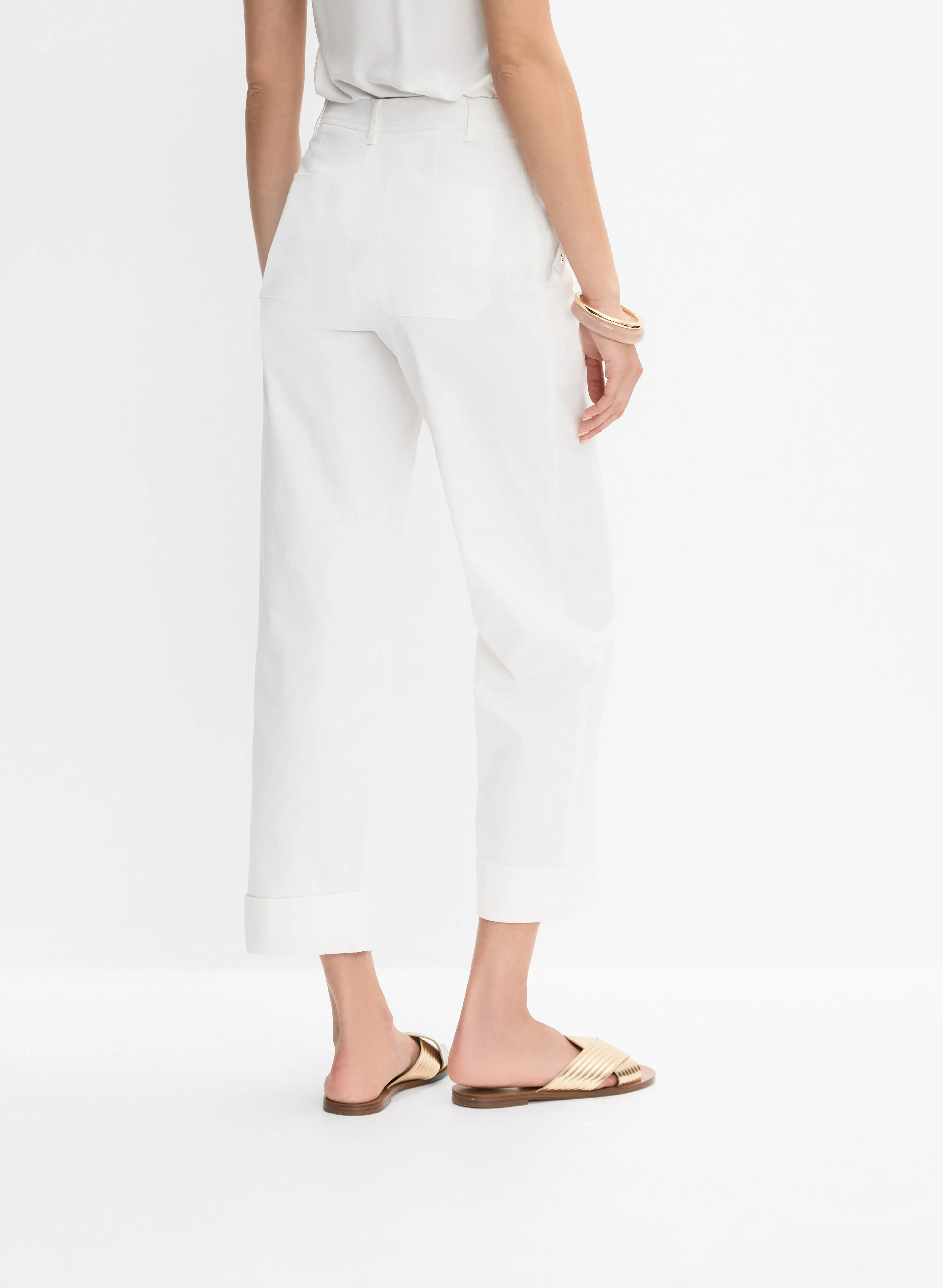 Grommet Embellished Straight-Leg Pants sold by Melanie Lyne product image thumbnail 2