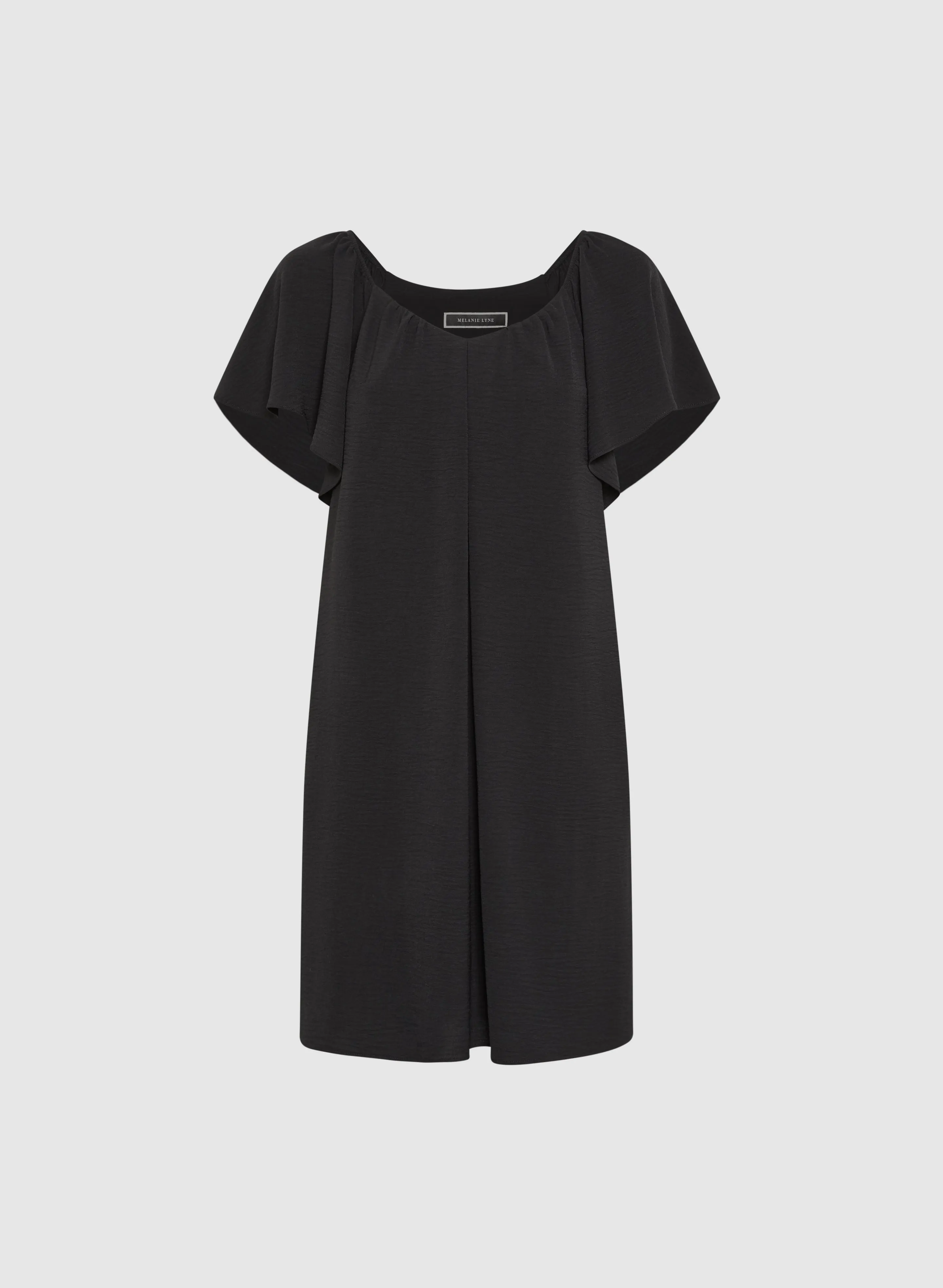 Crinkled V-Neck Dress sold by Melanie Lyne product image thumbnail 5