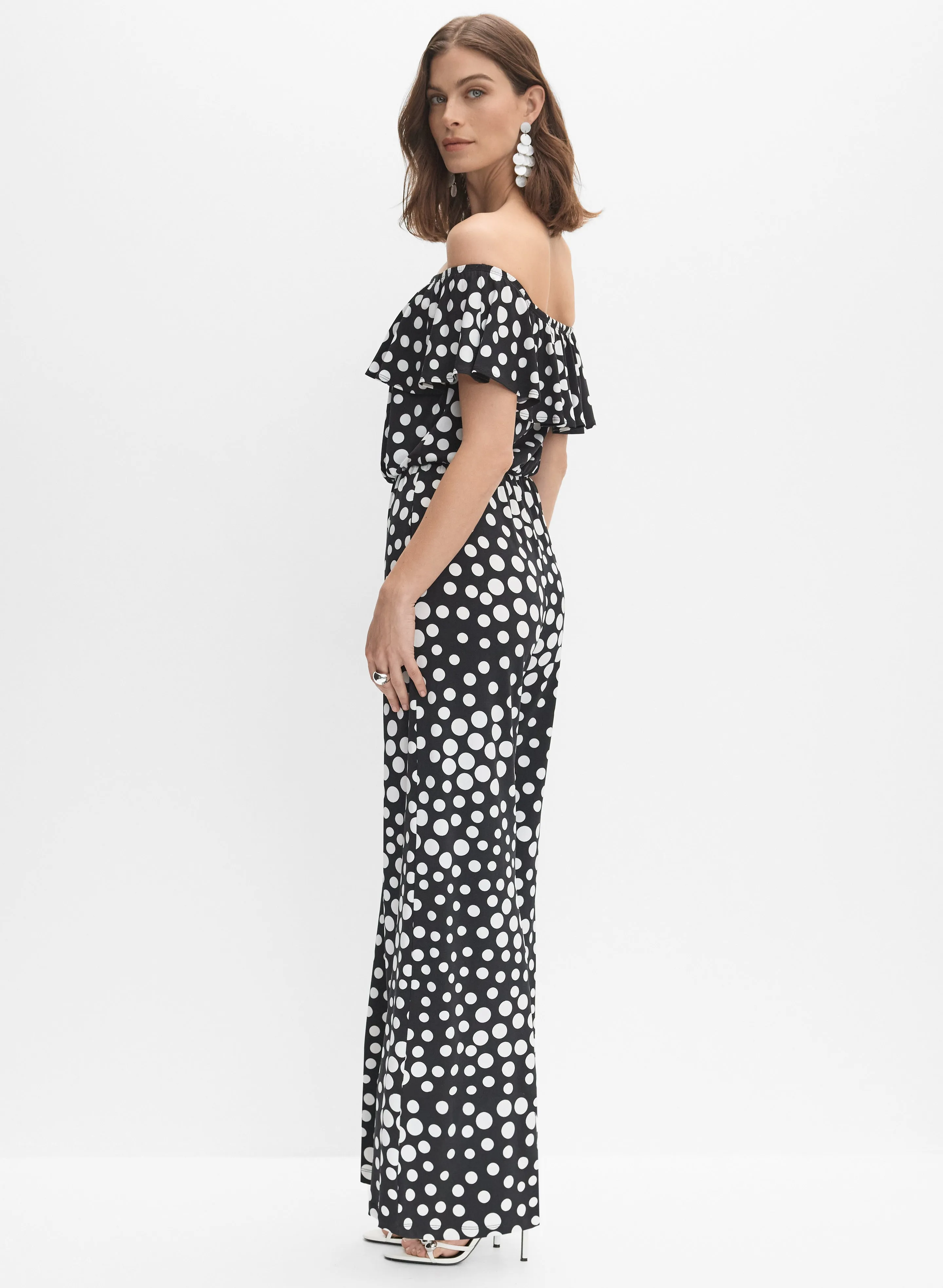 Polka Dot Jumpsuit sold by Melanie Lyne product image thumbnail 3