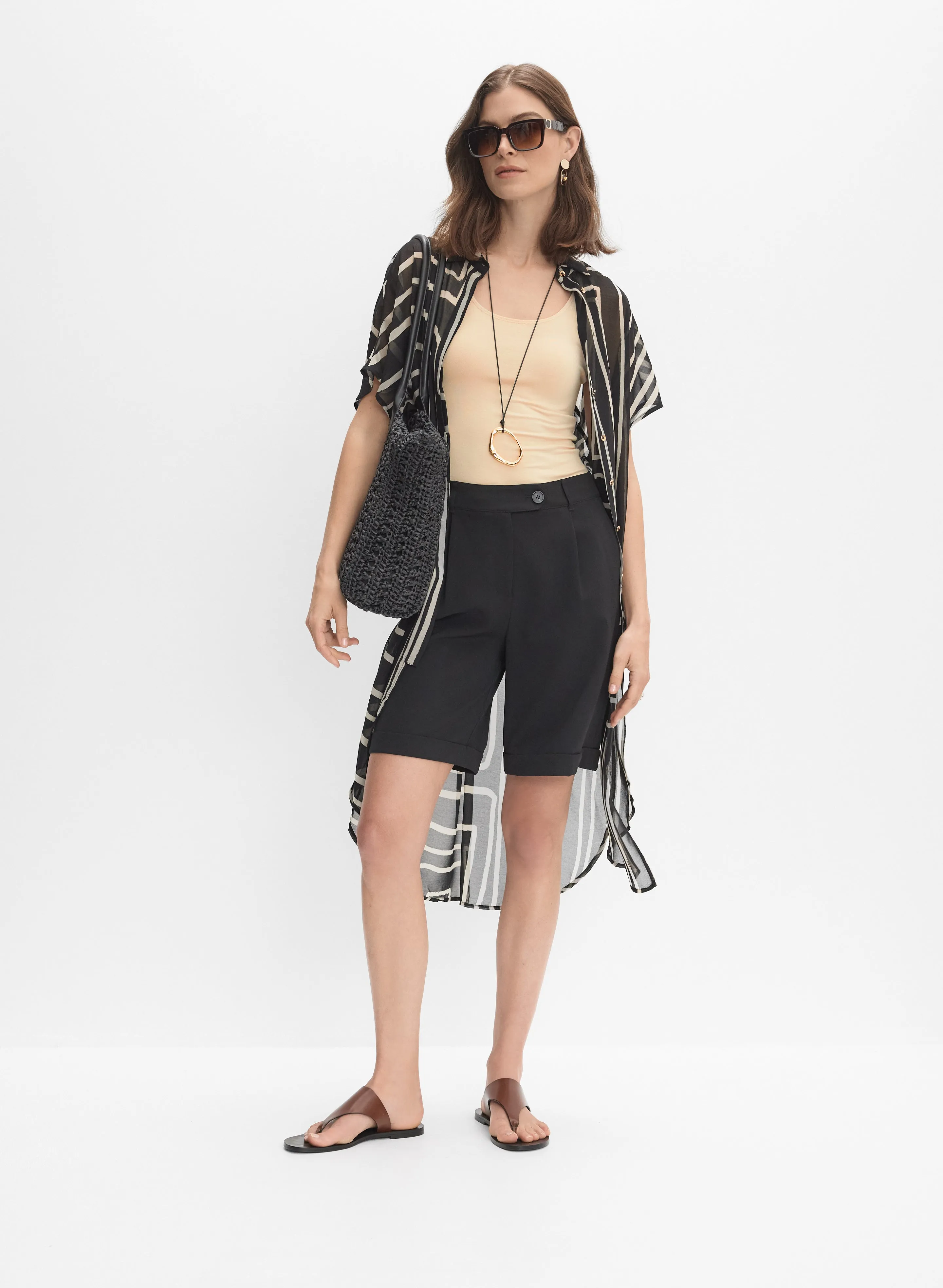 Joseph Ribkoff - Geometric Button-Down Blouse sold by Melanie Lyne product image thumbnail 3