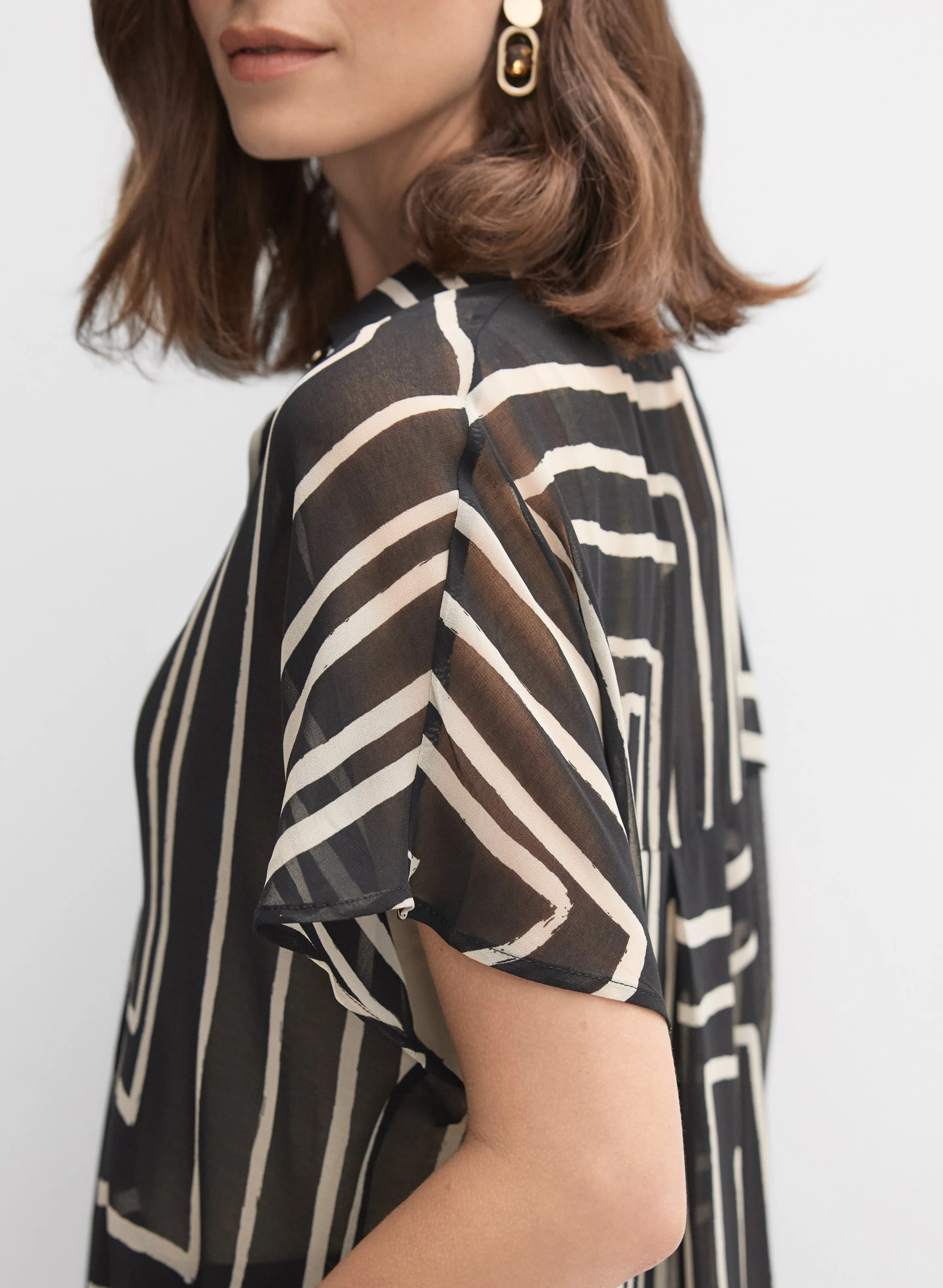 Joseph Ribkoff - Geometric Button-Down Blouse sold by Melanie Lyne product image thumbnail 2