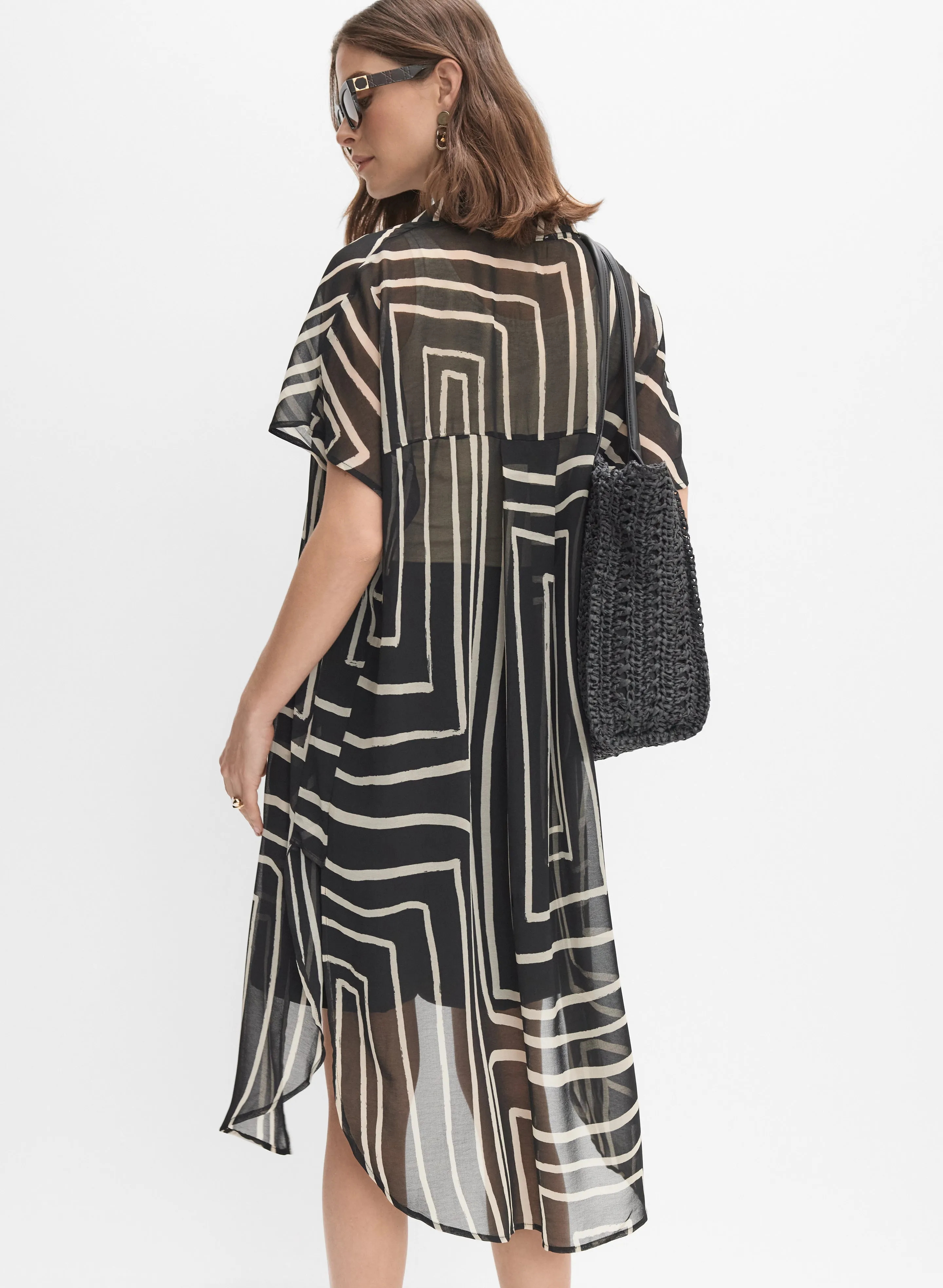 Joseph Ribkoff - Geometric Button-Down Blouse sold by Melanie Lyne product image thumbnail 4