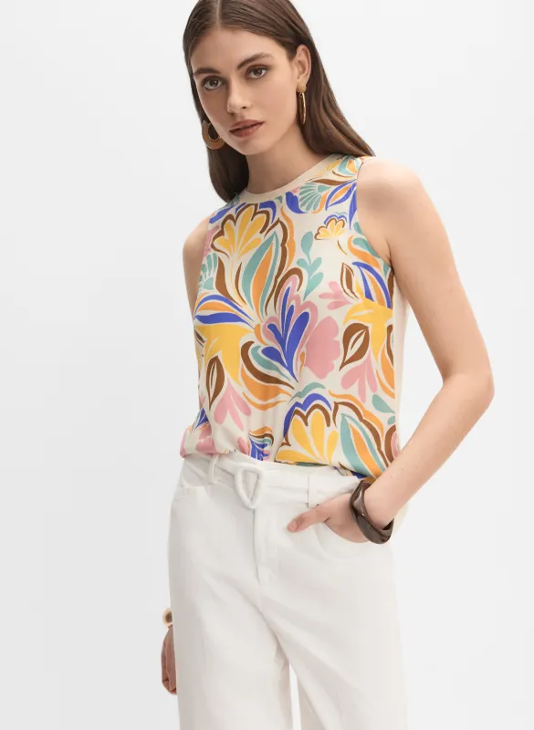 Graphic Floral Tank Top sold by Melanie Lyne