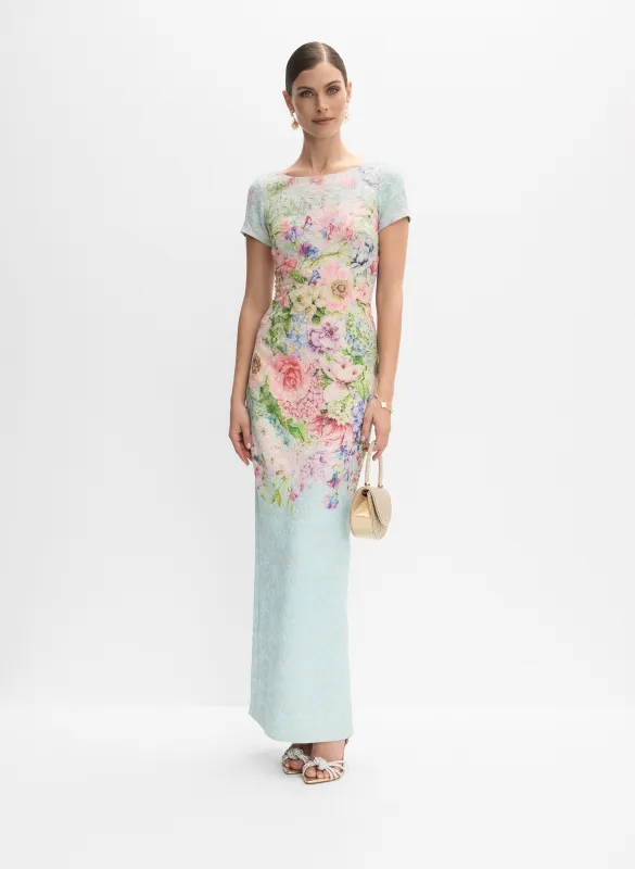 Adrianna Papell - Floral Placement Print Dress made by Melanie Lyne