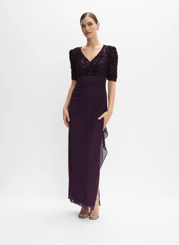 Alex Evenings - Soutache Embroidered Dress sold by Melanie Lyne
