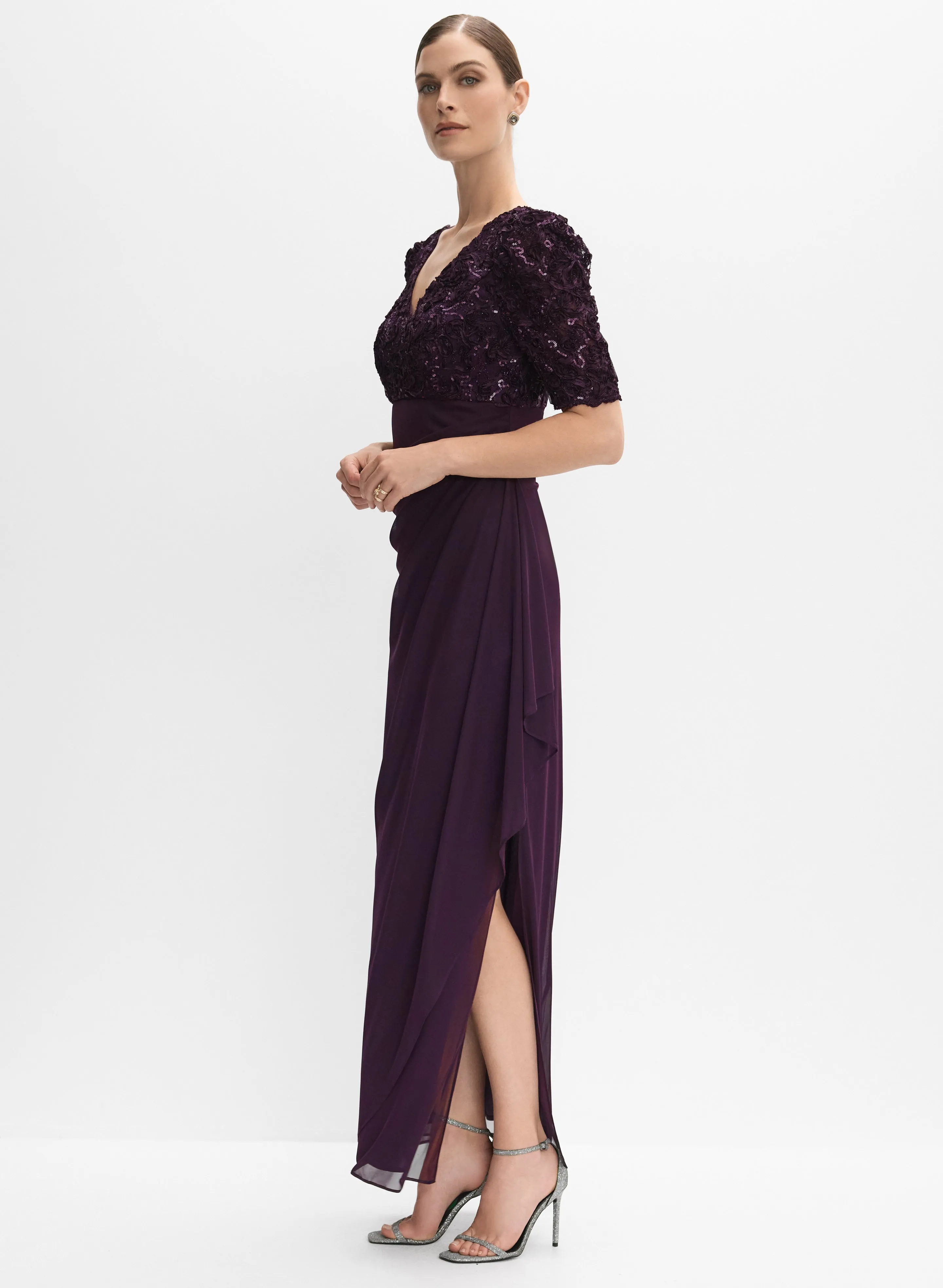 Alex Evenings - Soutache Embroidered Dress sold by Melanie Lyne product image thumbnail 3