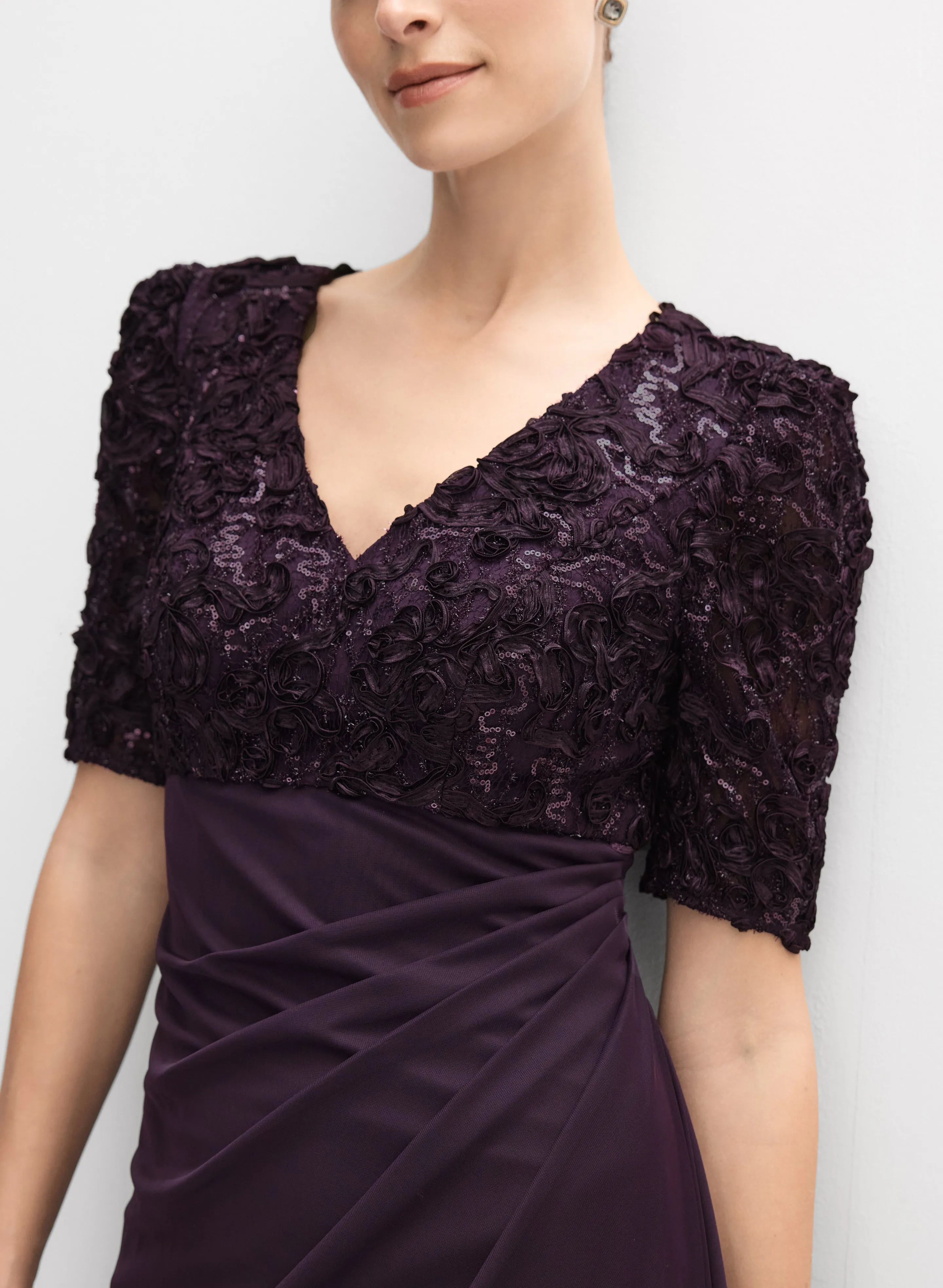 Alex Evenings - Soutache Embroidered Dress sold by Melanie Lyne product image thumbnail 2