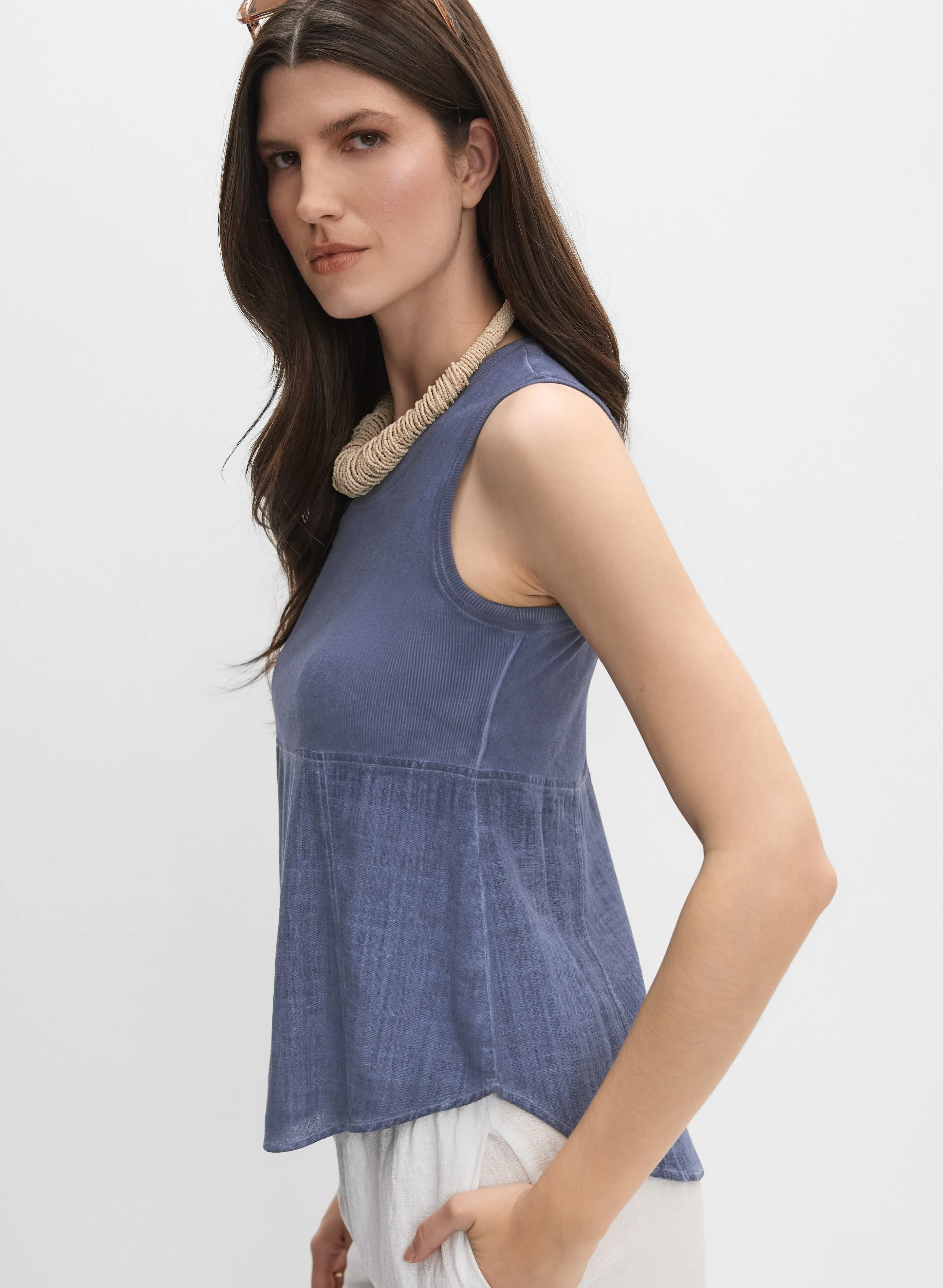 Stretch Cotton Tank Top sold by Melanie Lyne product image thumbnail 4