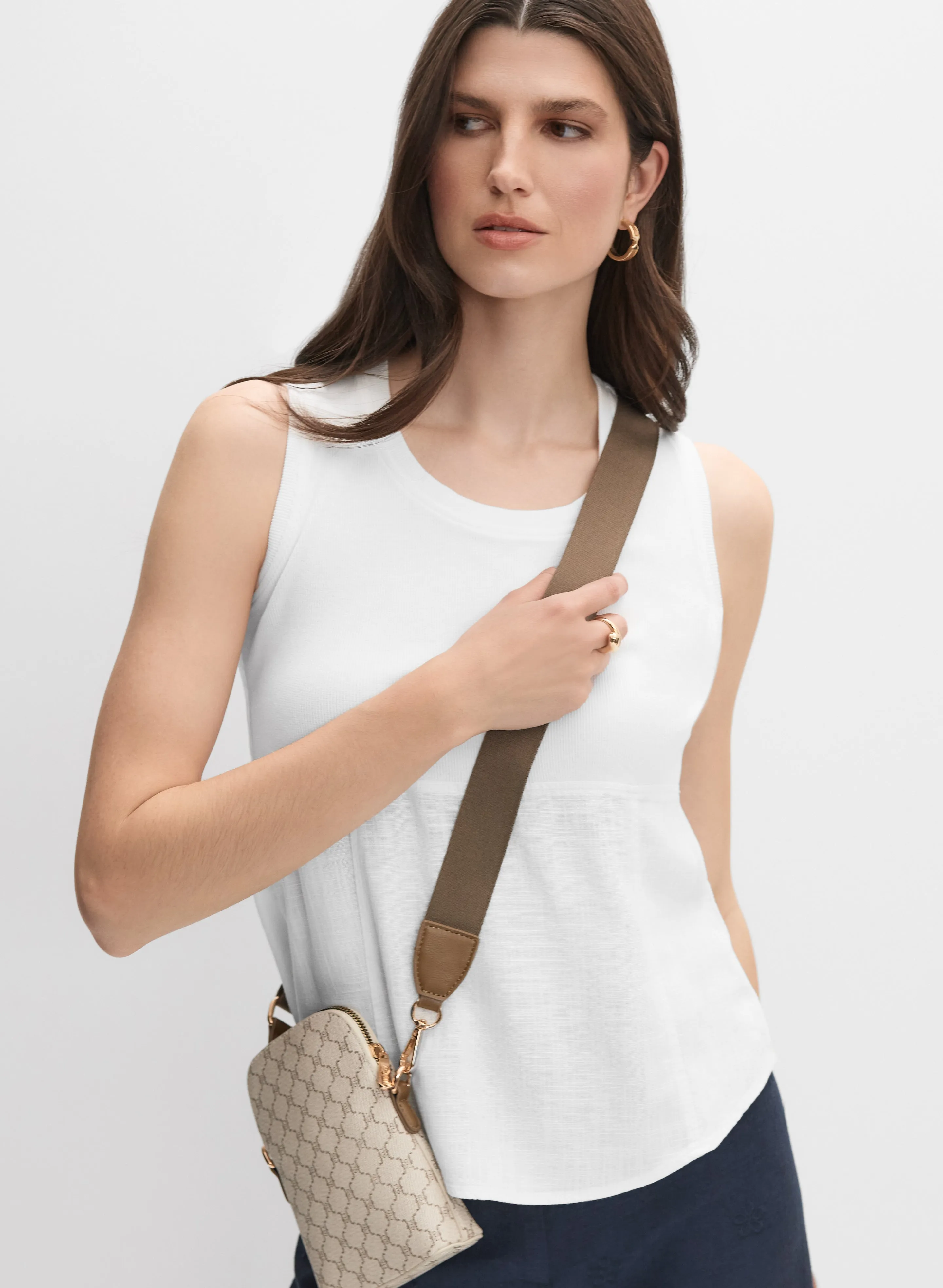 Stretch Cotton Tank Top sold by Melanie Lyne