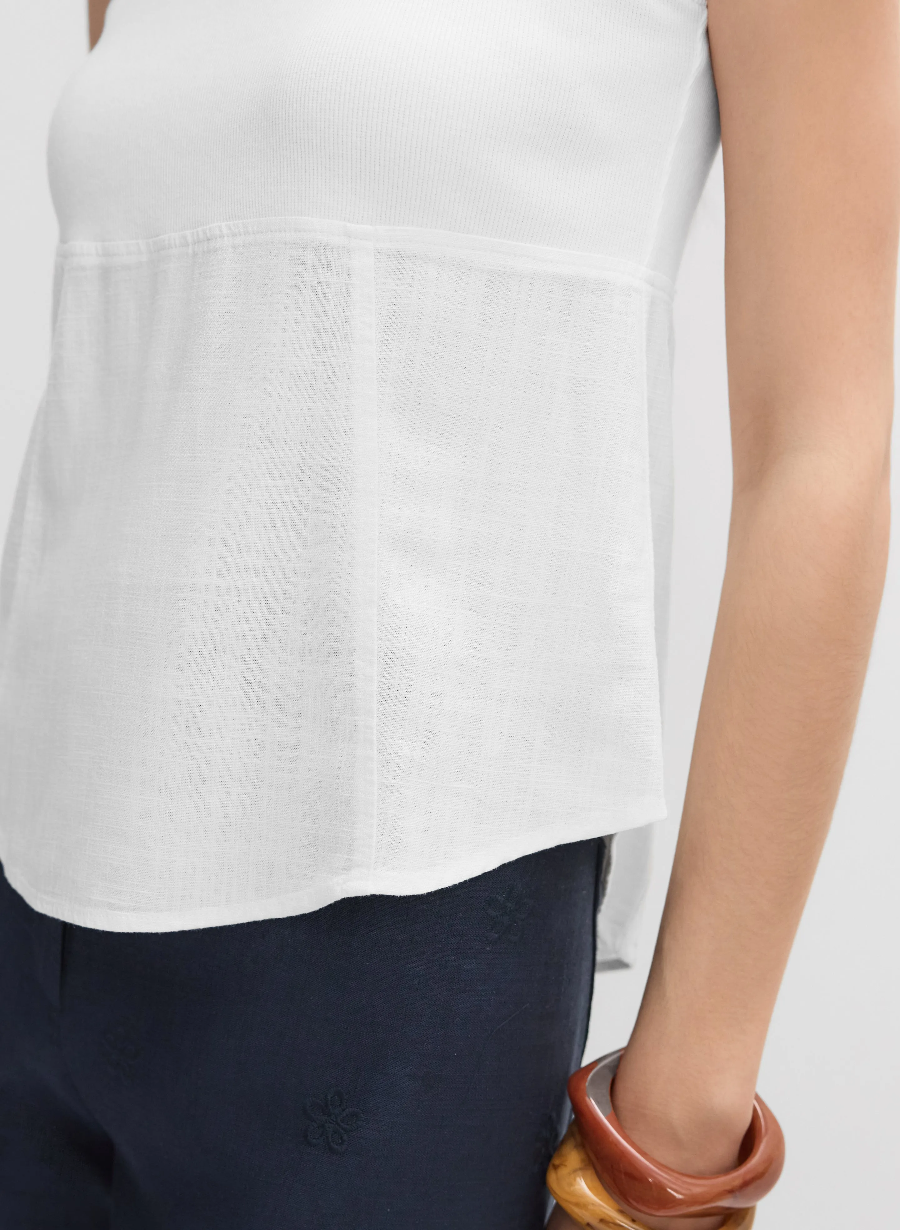 Stretch Cotton Tank Top sold by Melanie Lyne product image thumbnail 2