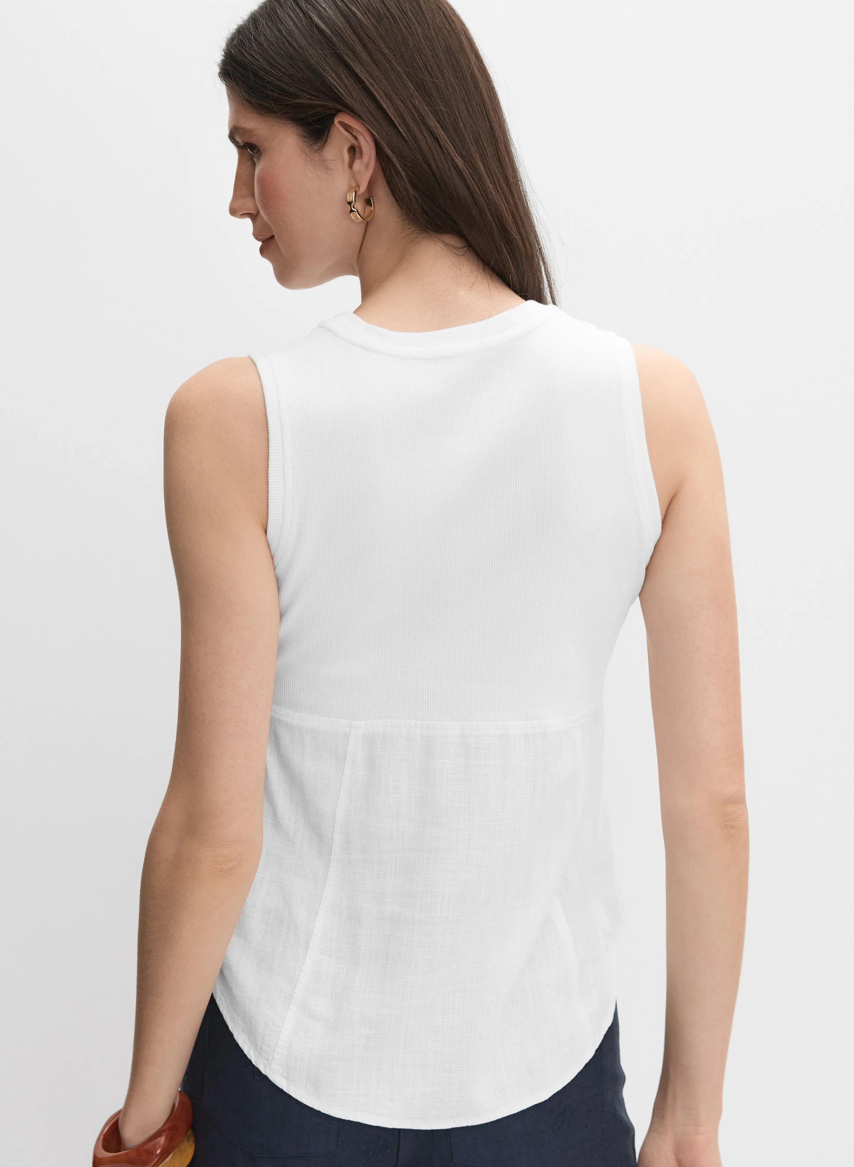 Stretch Cotton Tank Top sold by Melanie Lyne product image thumbnail 5