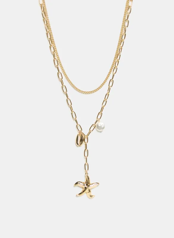 Double Chain Necklace sold by Melanie Lyne