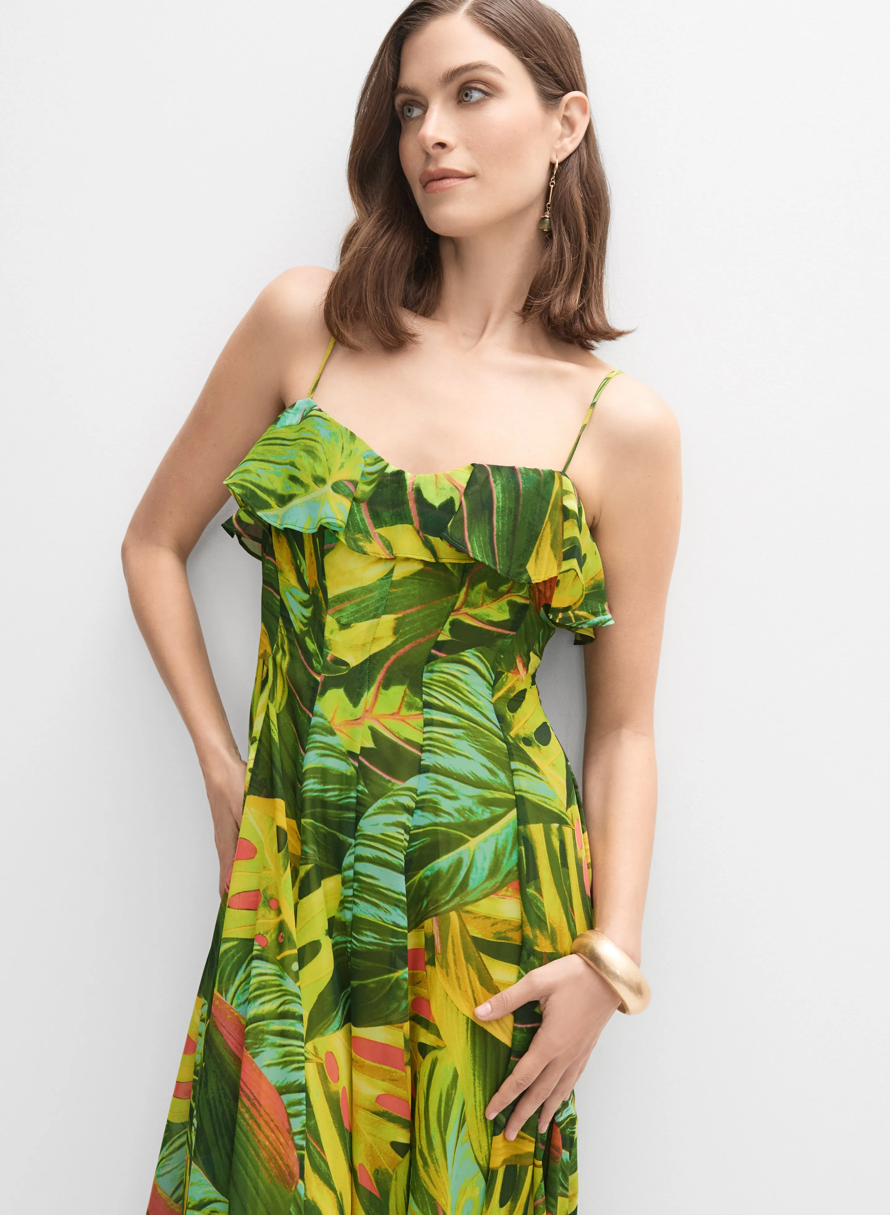Tropical Chiffon Dress sold by Melanie Lyne product image thumbnail 4