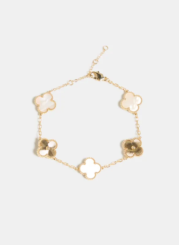 Resin Clover Bracelet sold by Melanie Lyne