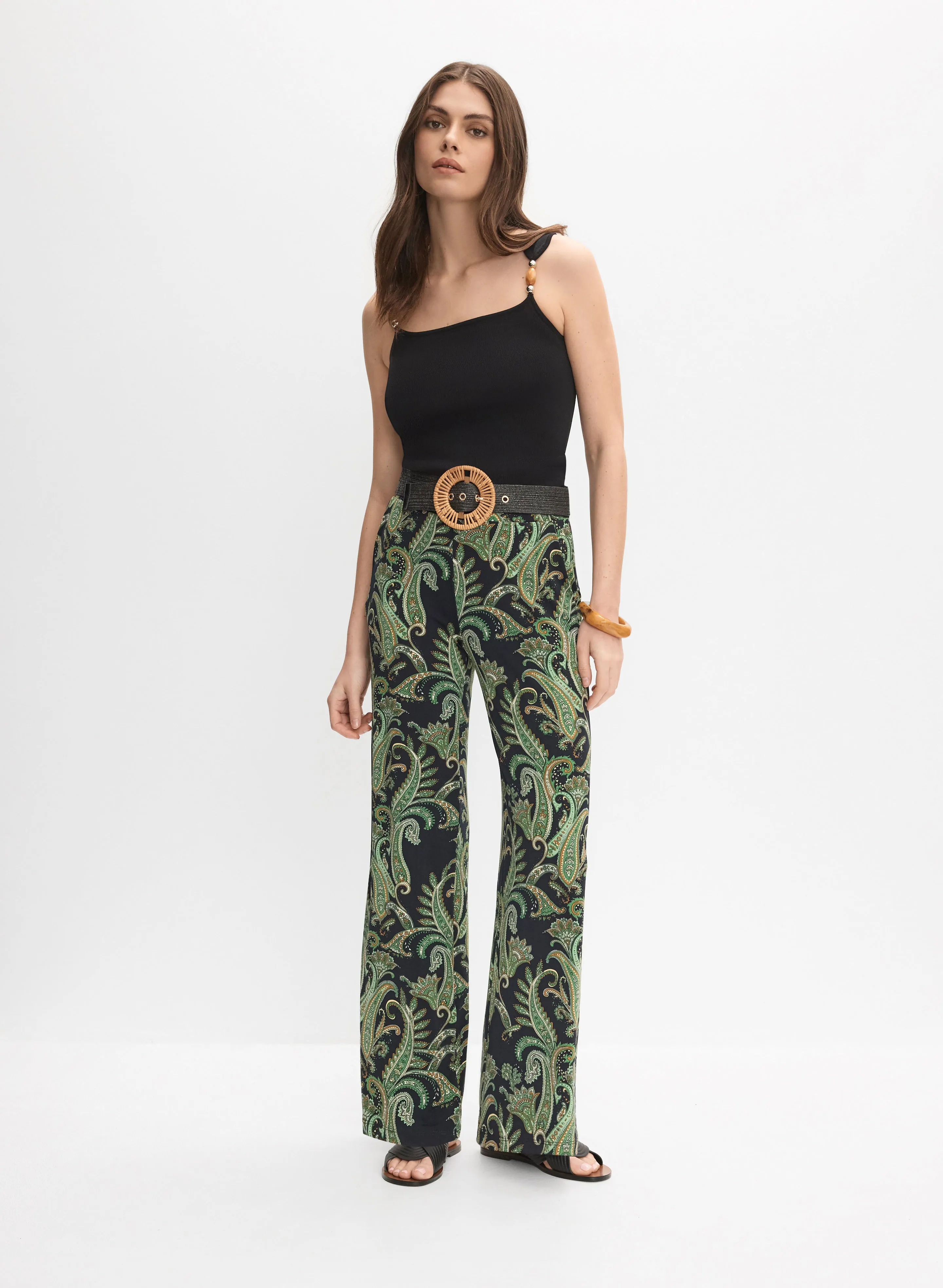 Paisley Wide-Leg Pants sold by Melanie Lyne product image thumbnail 3