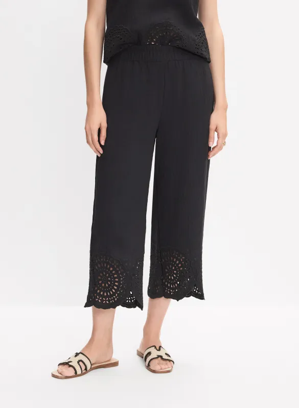 Floral Embroidered Capris sold by Melanie Lyne