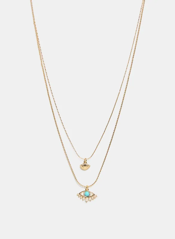 Tiered Pendant Necklace sold by Melanie Lyne