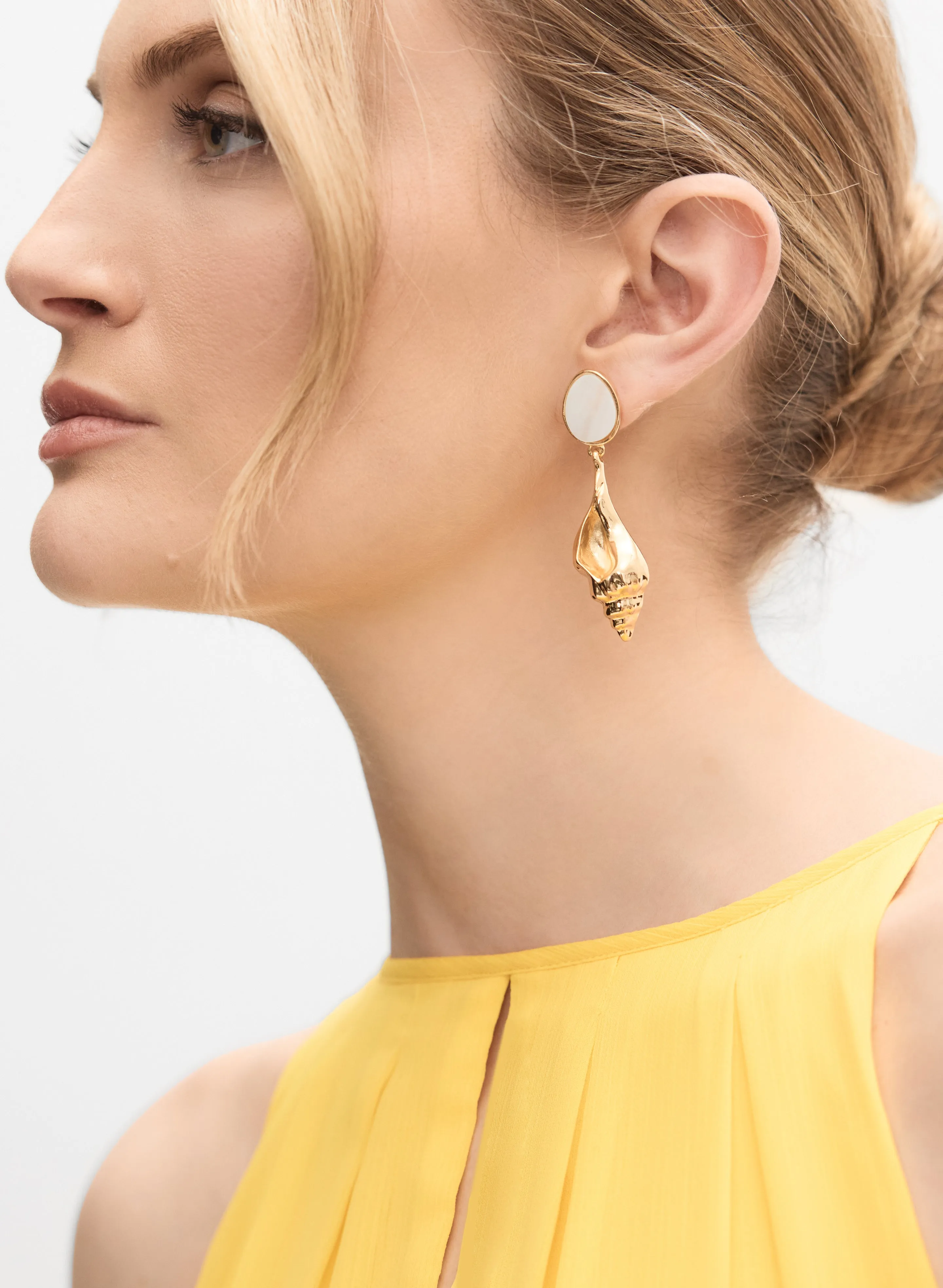 Conch Drop Earrings sold by Melanie Lyne product image thumbnail 2