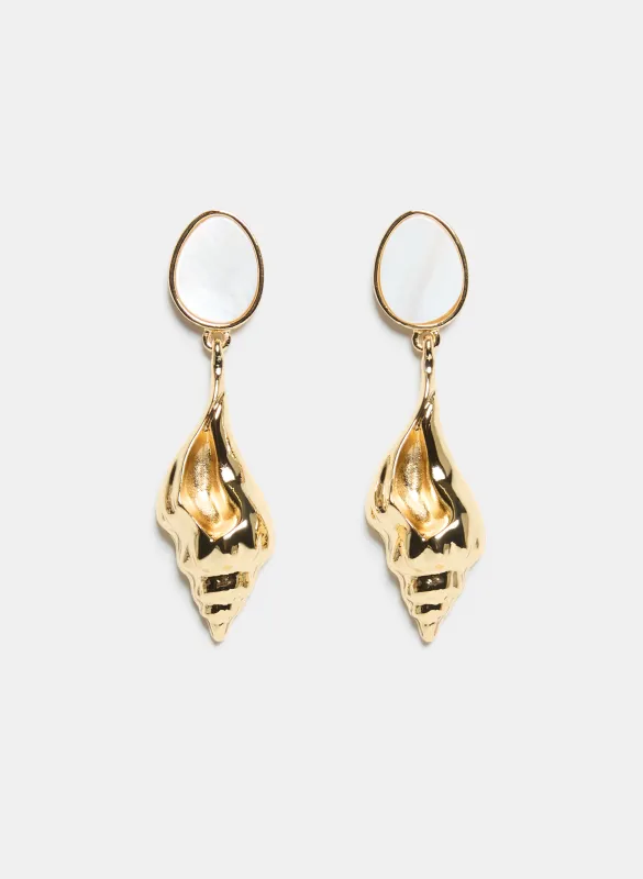 Conch Drop Earrings sold by Melanie Lyne