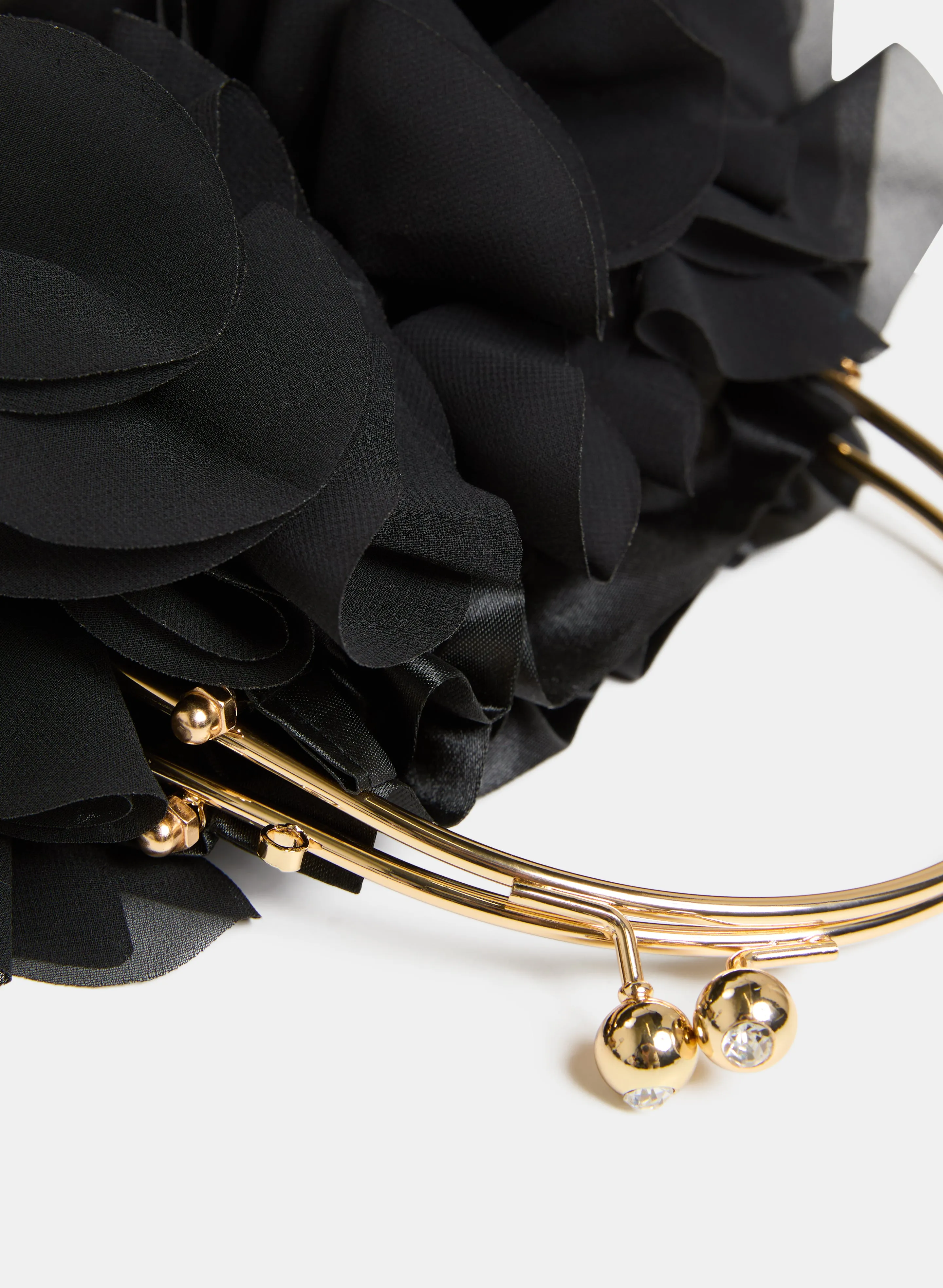 Ruffled Satin Bag sold by Melanie Lyne product image thumbnail 2