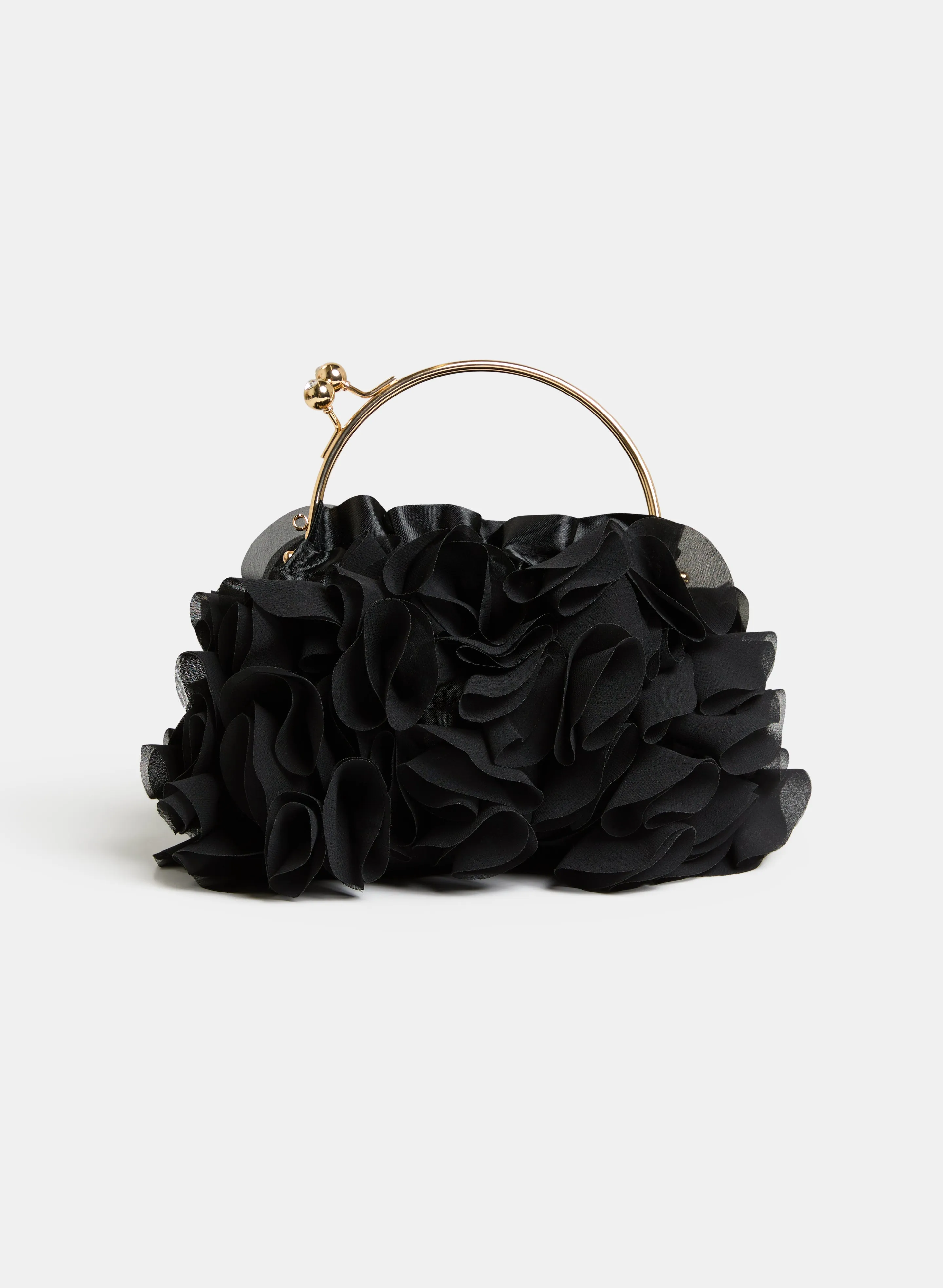 Ruffled Satin Bag sold by Melanie Lyne